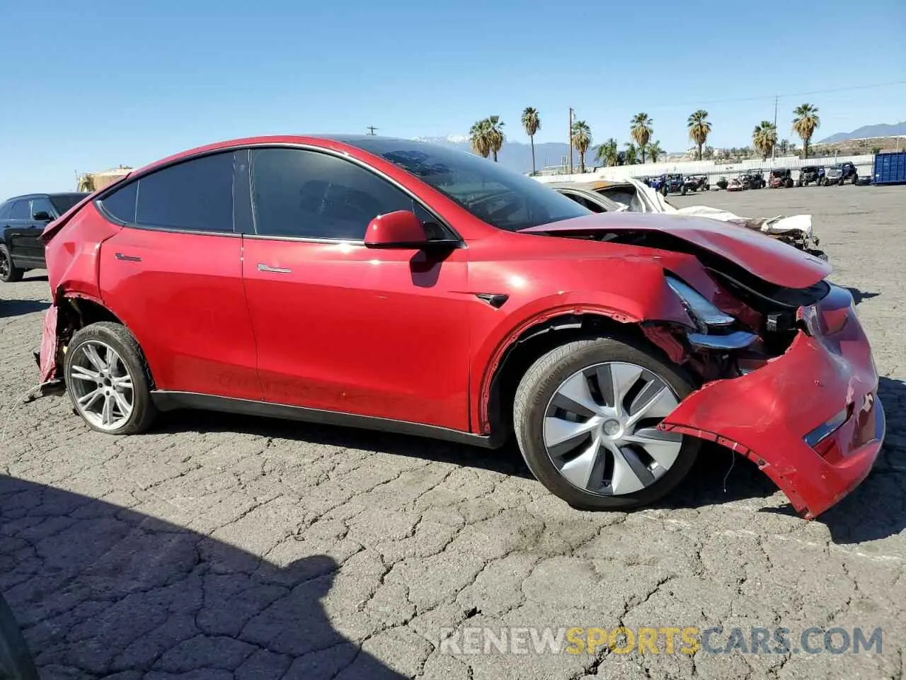 4 fotografías del automóvil dañado 7SAYGDEE4PA042905 TESLA MODEL Y 2023