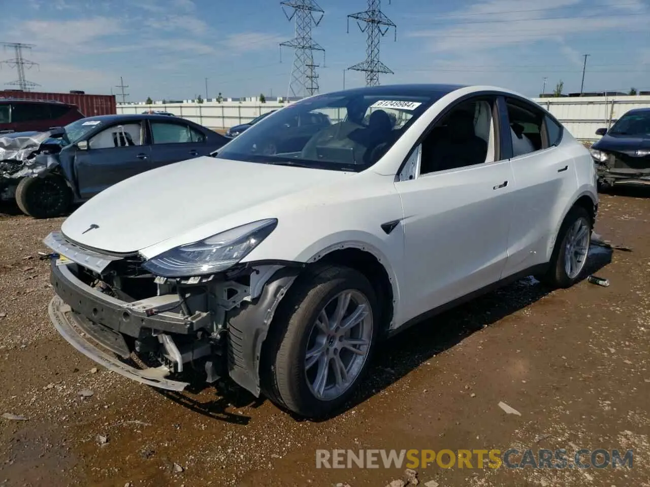 1 fotografías del automóvil dañado 7SAYGDEE4PA079484 TESLA MODEL Y 2023
