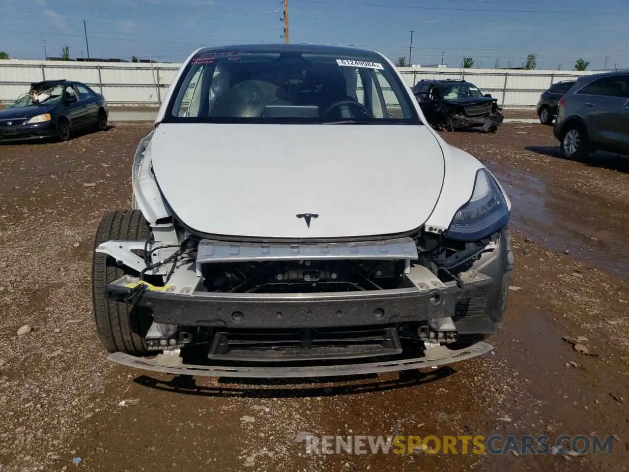 5 fotografías del automóvil dañado 7SAYGDEE4PA079484 TESLA MODEL Y 2023