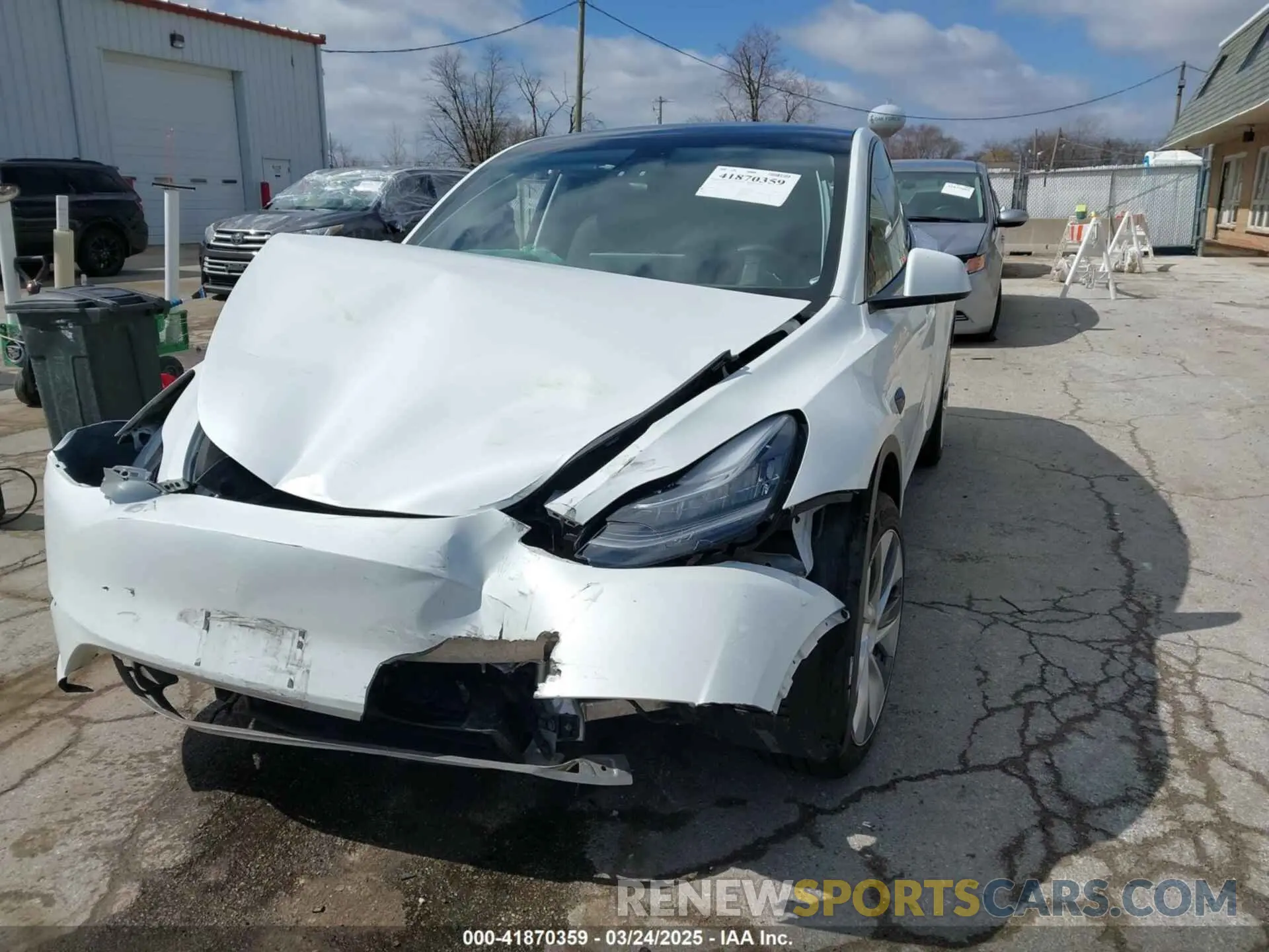 2 fotografías del automóvil dañado 7SAYGDEE4PA119854 TESLA MODEL Y 2023