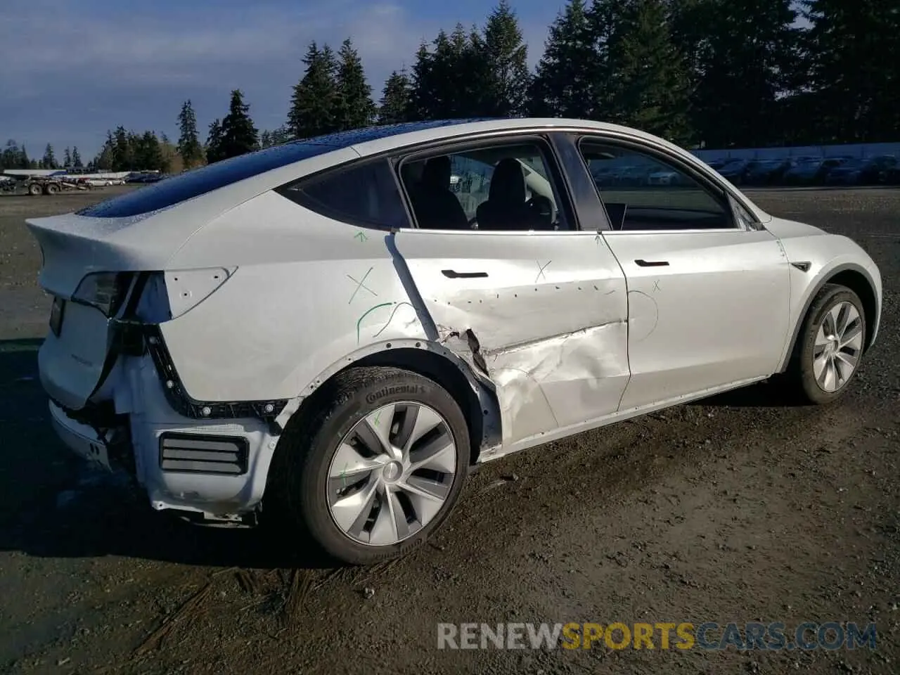 3 fotografías del automóvil dañado 7SAYGDEE4PA125640 TESLA MODEL Y 2023