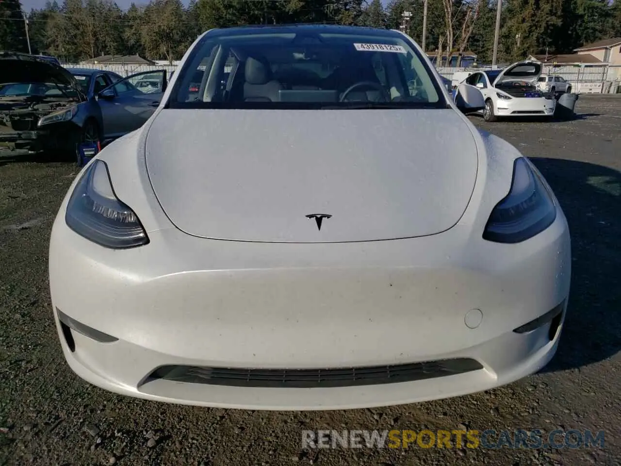 5 fotografías del automóvil dañado 7SAYGDEE4PA125640 TESLA MODEL Y 2023