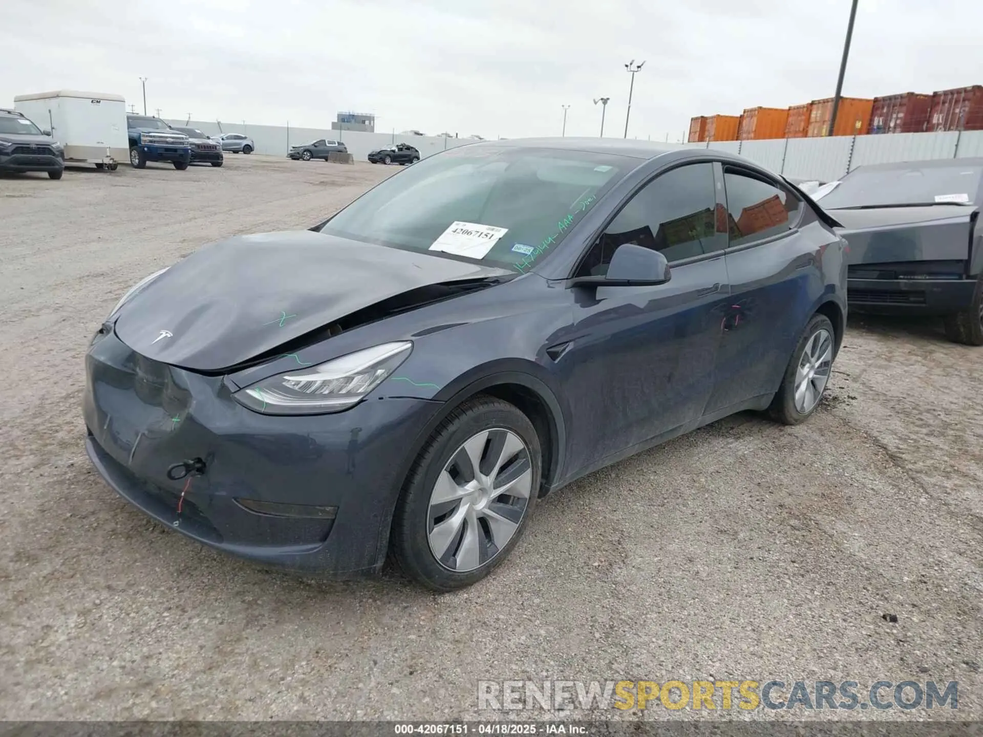 13 fotografías del automóvil dañado 7SAYGDEE4PA147444 TESLA MODEL Y 2023
