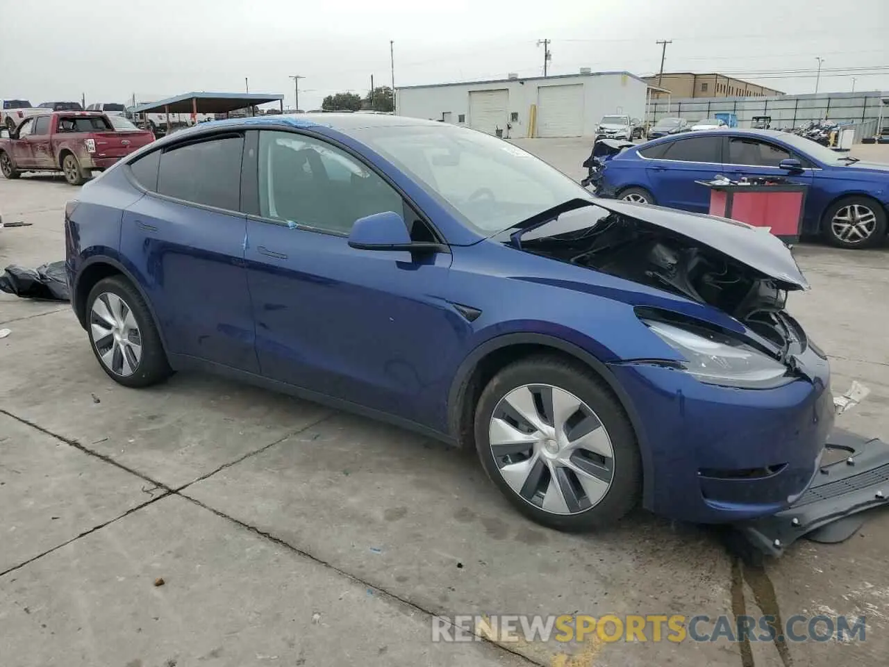 4 fotografías del automóvil dañado 7SAYGDEE4PA162607 TESLA MODEL Y 2023