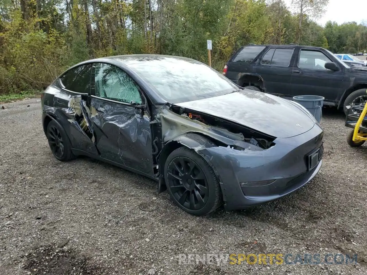 4 fotografías del automóvil dañado 7SAYGDEE4PF609049 TESLA MODEL Y 2023