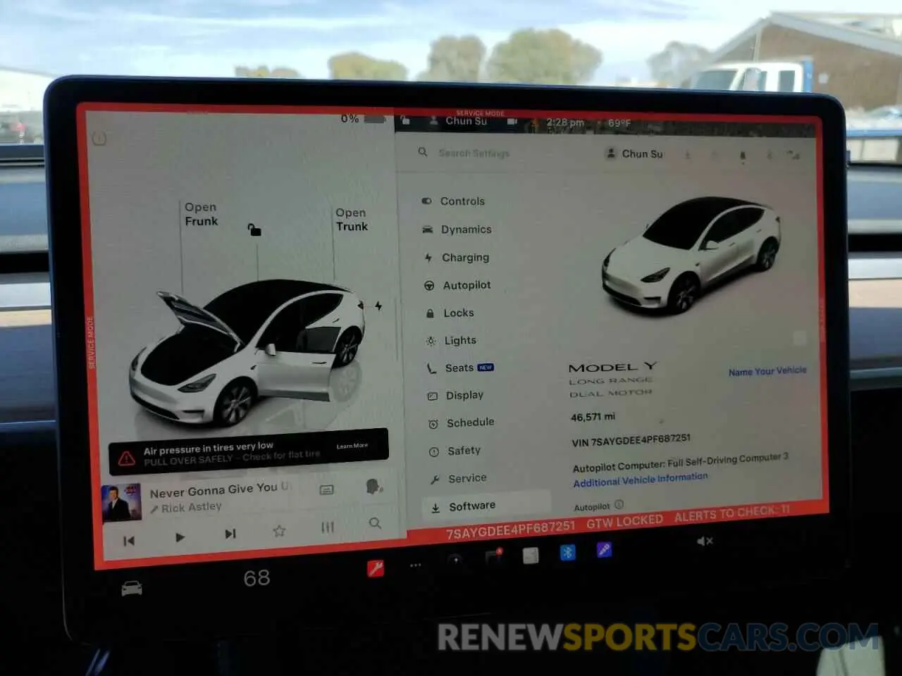 9 fotografías del automóvil dañado 7SAYGDEE4PF687251 TESLA MODEL Y 2023