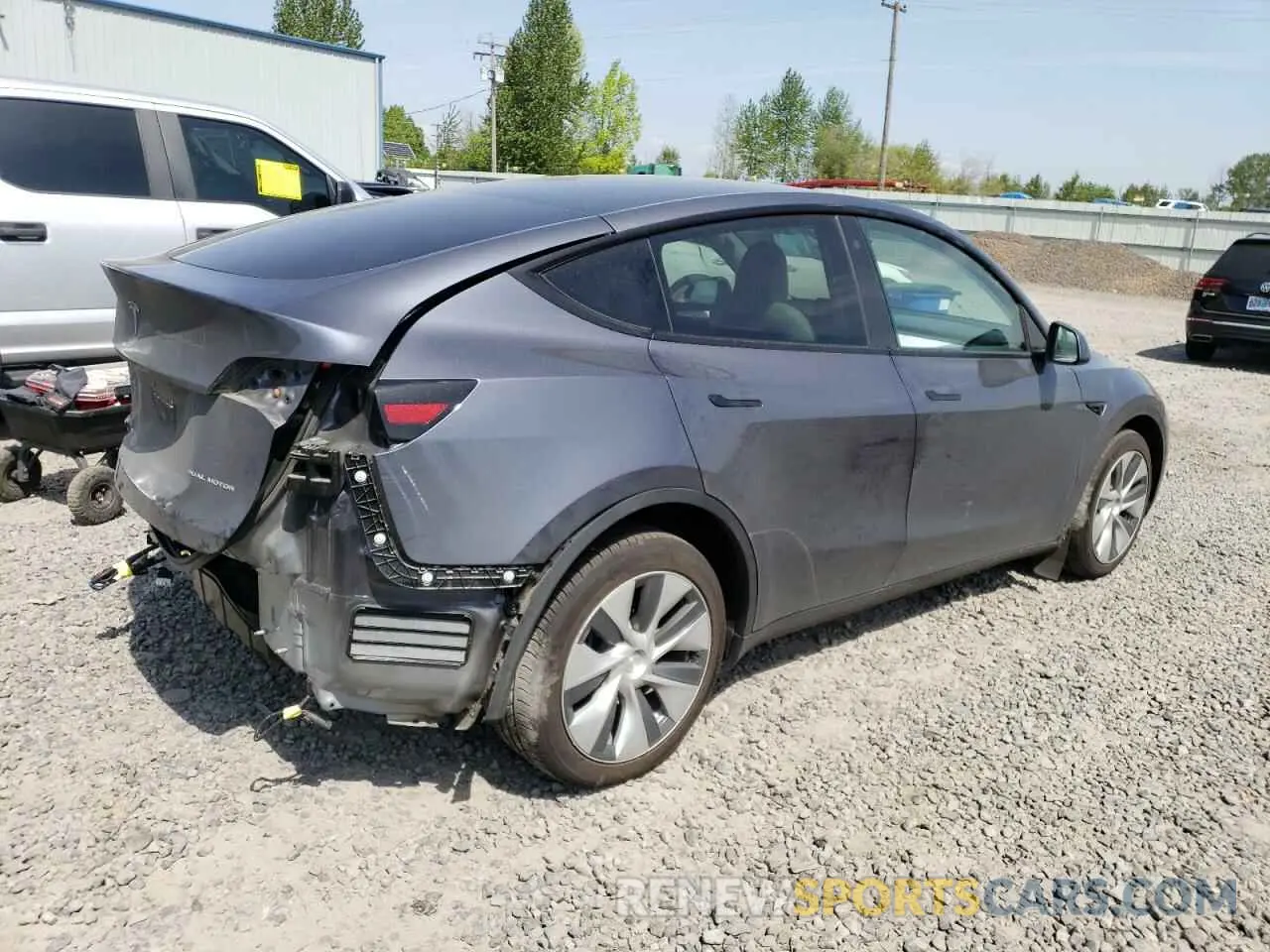 3 fotografías del automóvil dañado 7SAYGDEE4PF690800 TESLA MODEL Y 2023