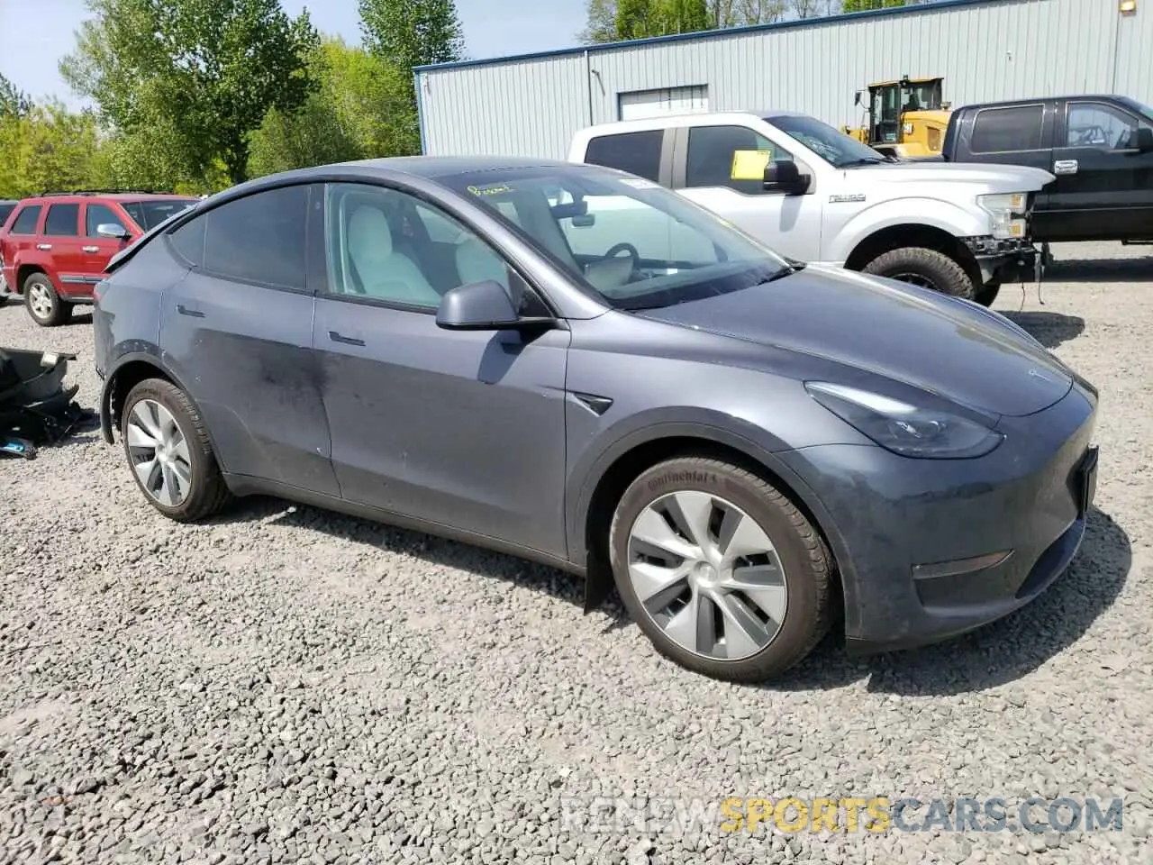 4 fotografías del automóvil dañado 7SAYGDEE4PF690800 TESLA MODEL Y 2023