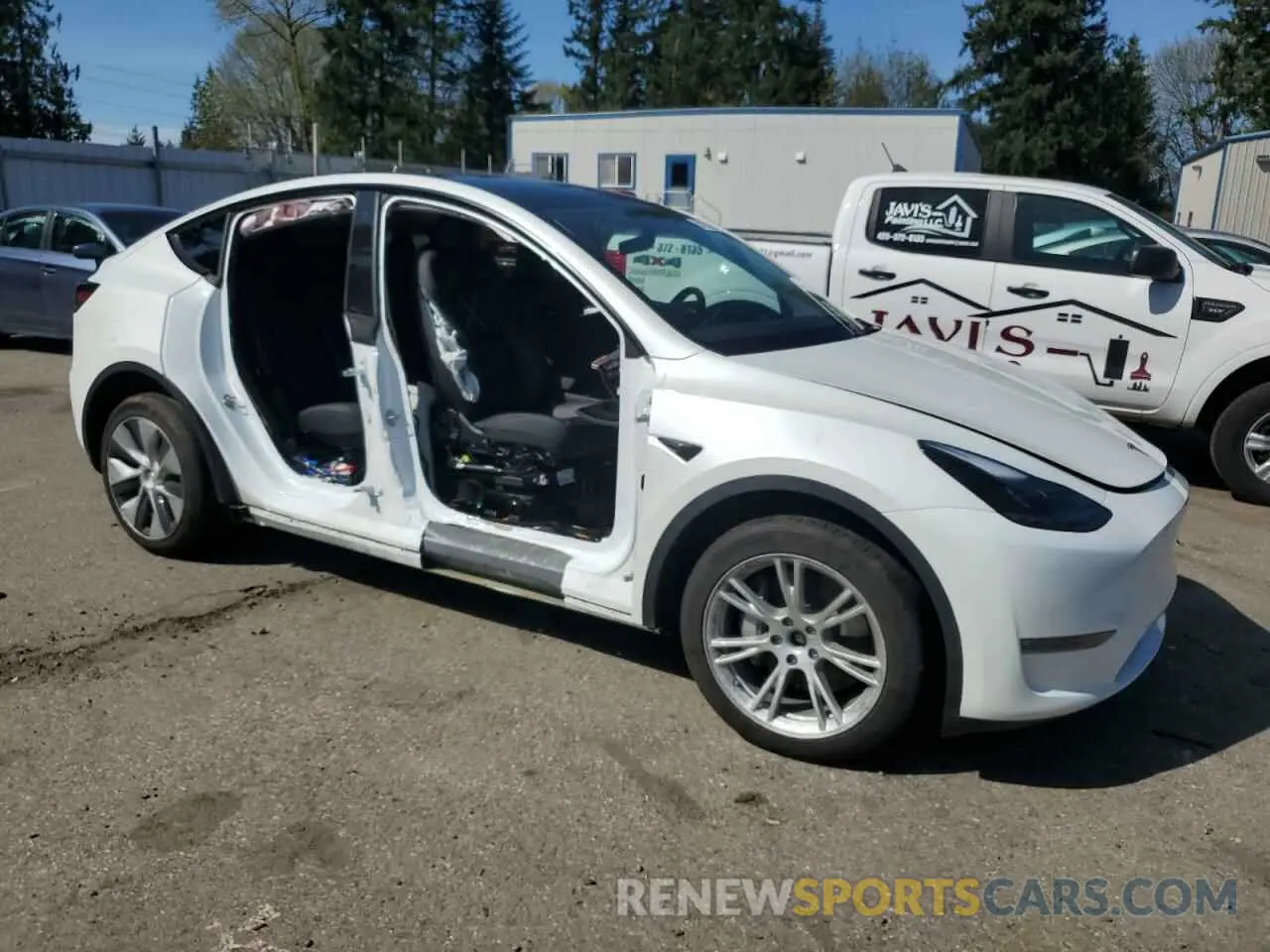 4 fotografías del automóvil dañado 7SAYGDEE4PF757685 TESLA MODEL Y 2023