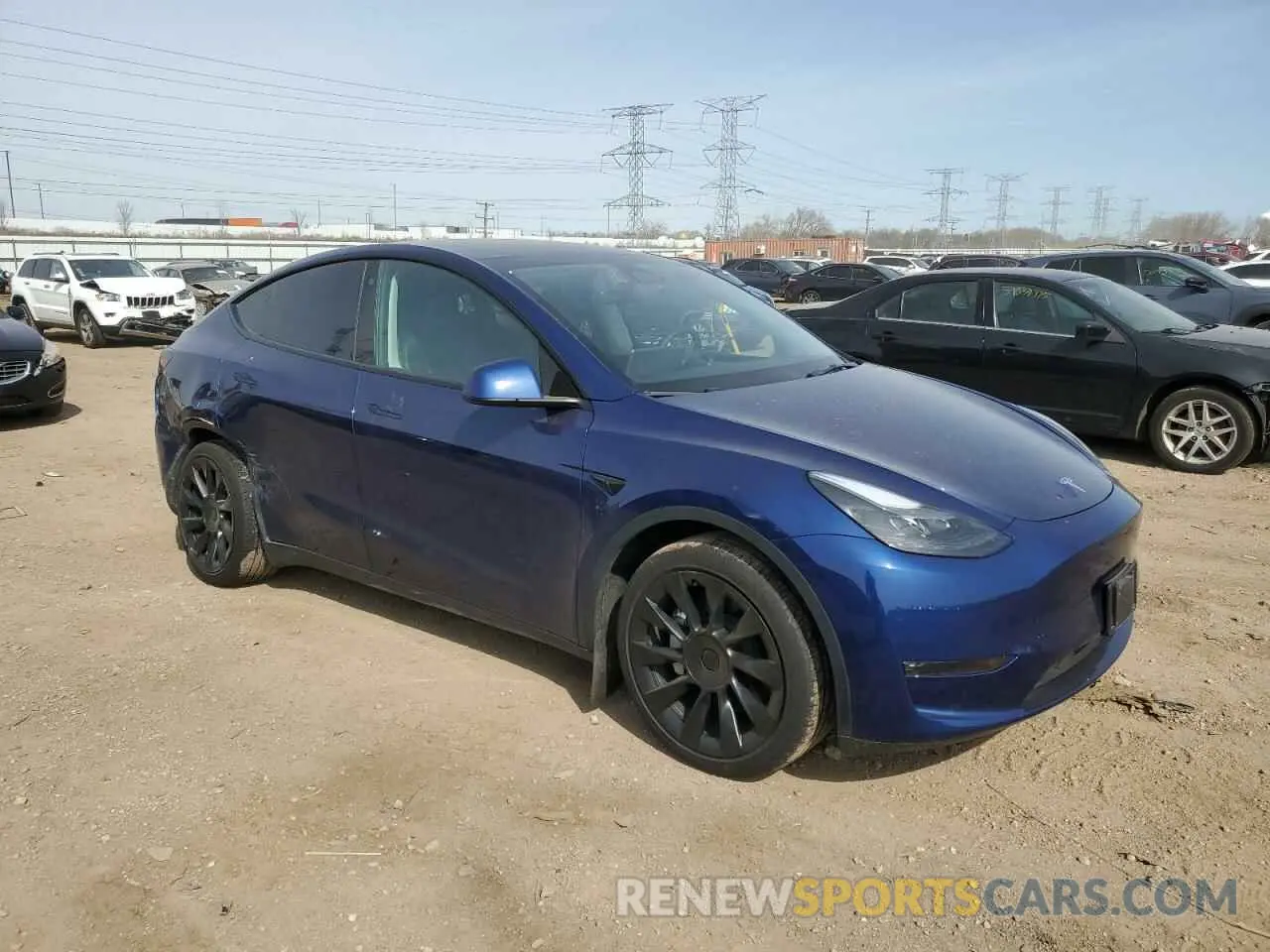 4 fotografías del automóvil dañado 7SAYGDEE4PF776558 TESLA MODEL Y 2023