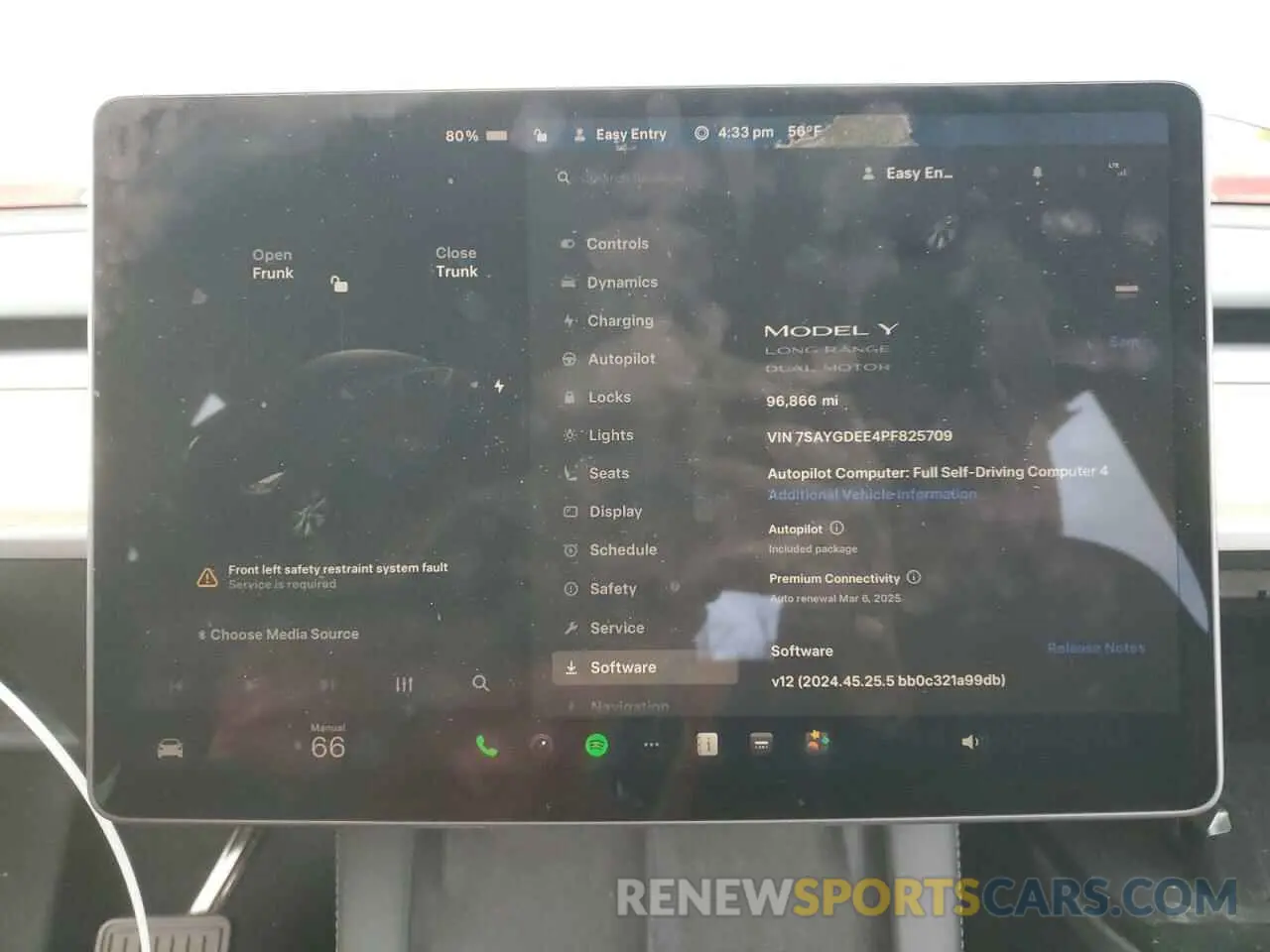 9 fotografías del automóvil dañado 7SAYGDEE4PF825709 TESLA MODEL Y 2023