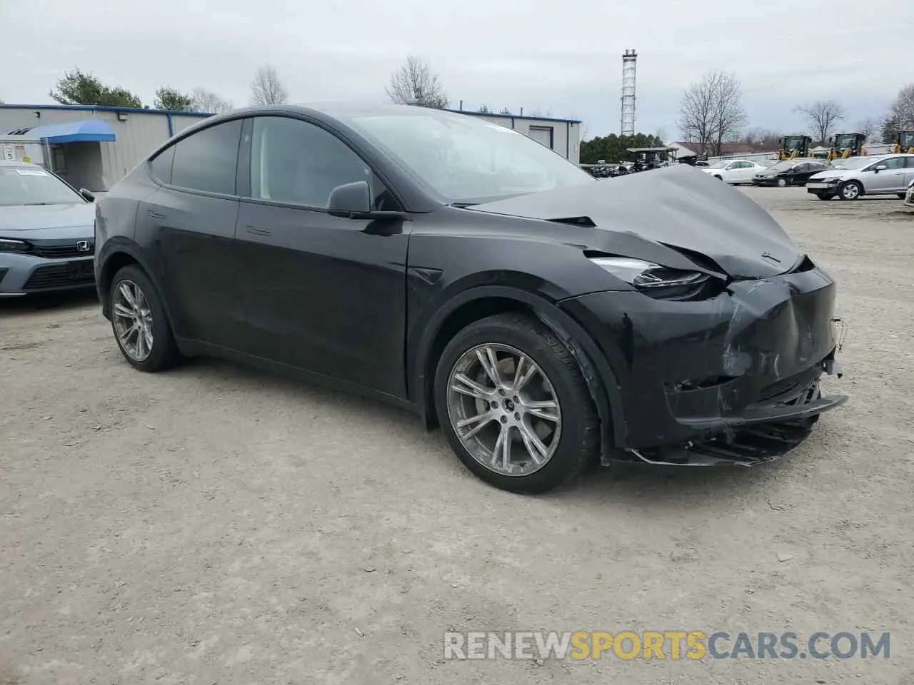 4 fotografías del automóvil dañado 7SAYGDEE4PF836127 TESLA MODEL Y 2023