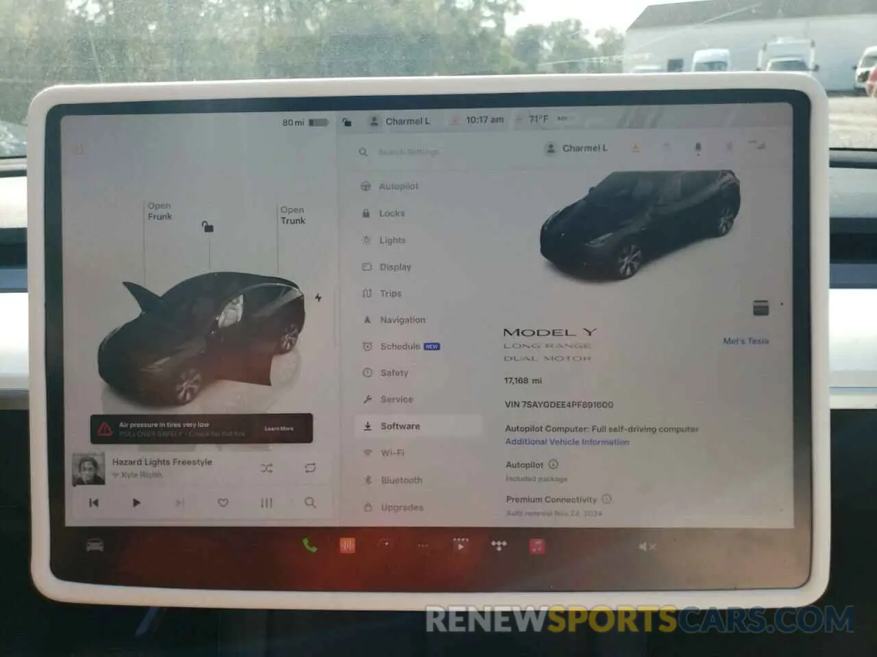 9 fotografías del automóvil dañado 7SAYGDEE4PF891600 TESLA MODEL Y 2023