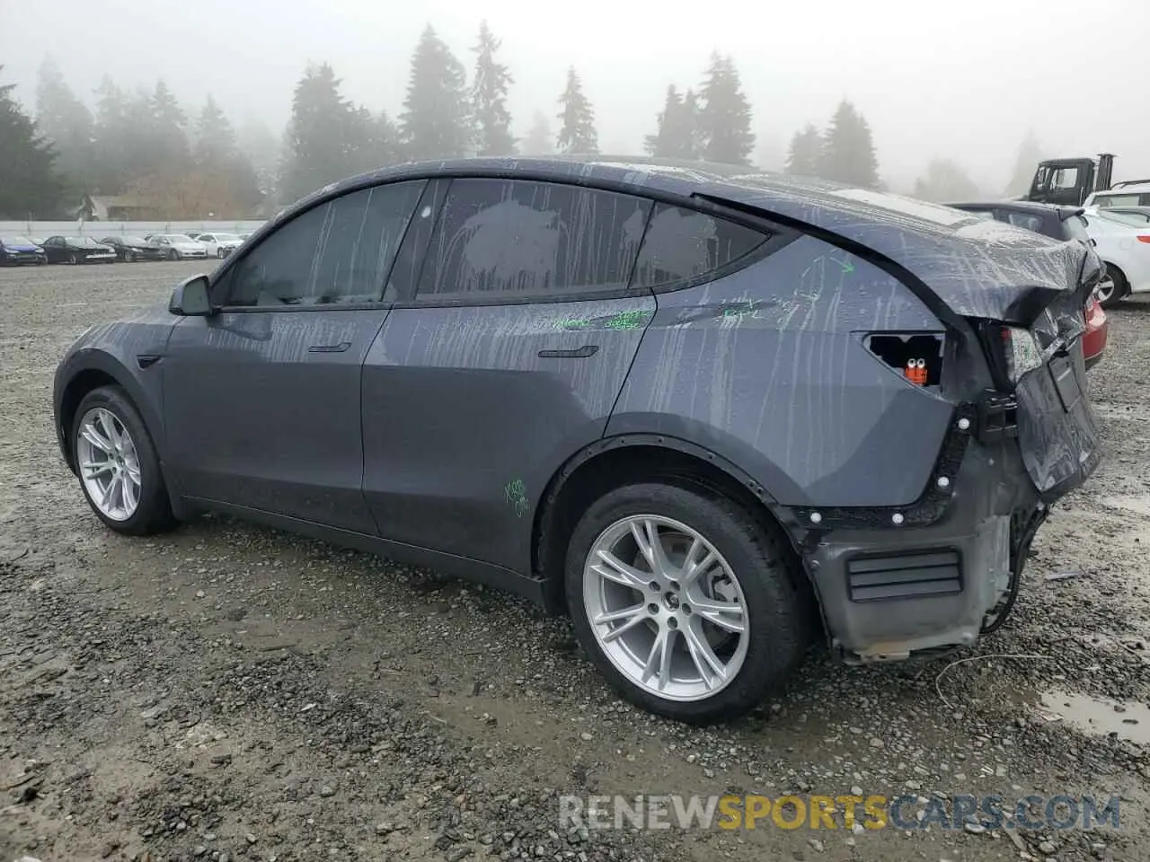 2 fotografías del automóvil dañado 7SAYGDEE4PF914079 TESLA MODEL Y 2023