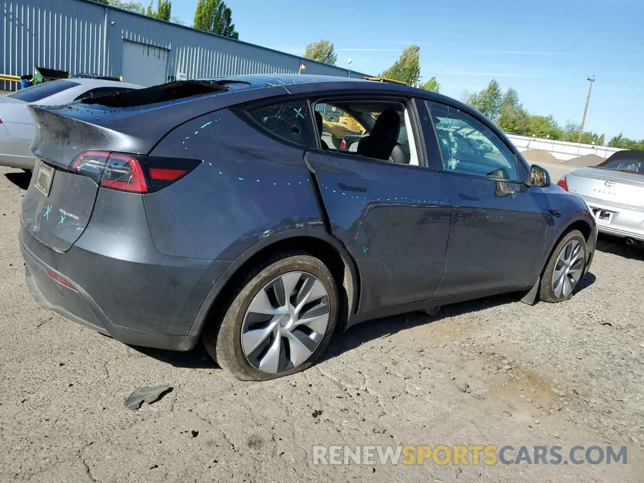 3 fotografías del automóvil dañado 7SAYGDEE4PF963699 TESLA MODEL Y 2023