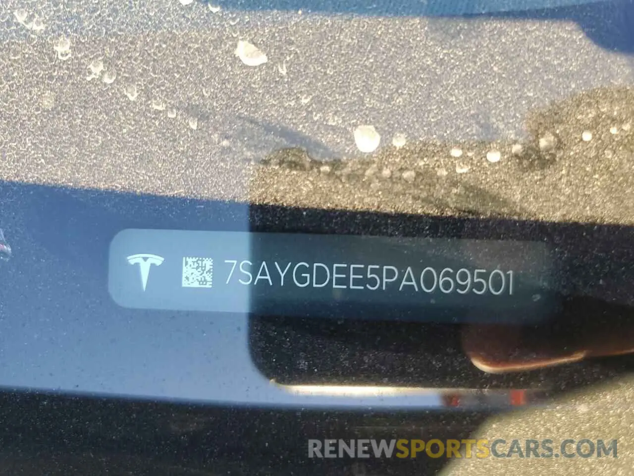 13 fotografías del automóvil dañado 7SAYGDEE5PA069501 TESLA MODEL Y 2023