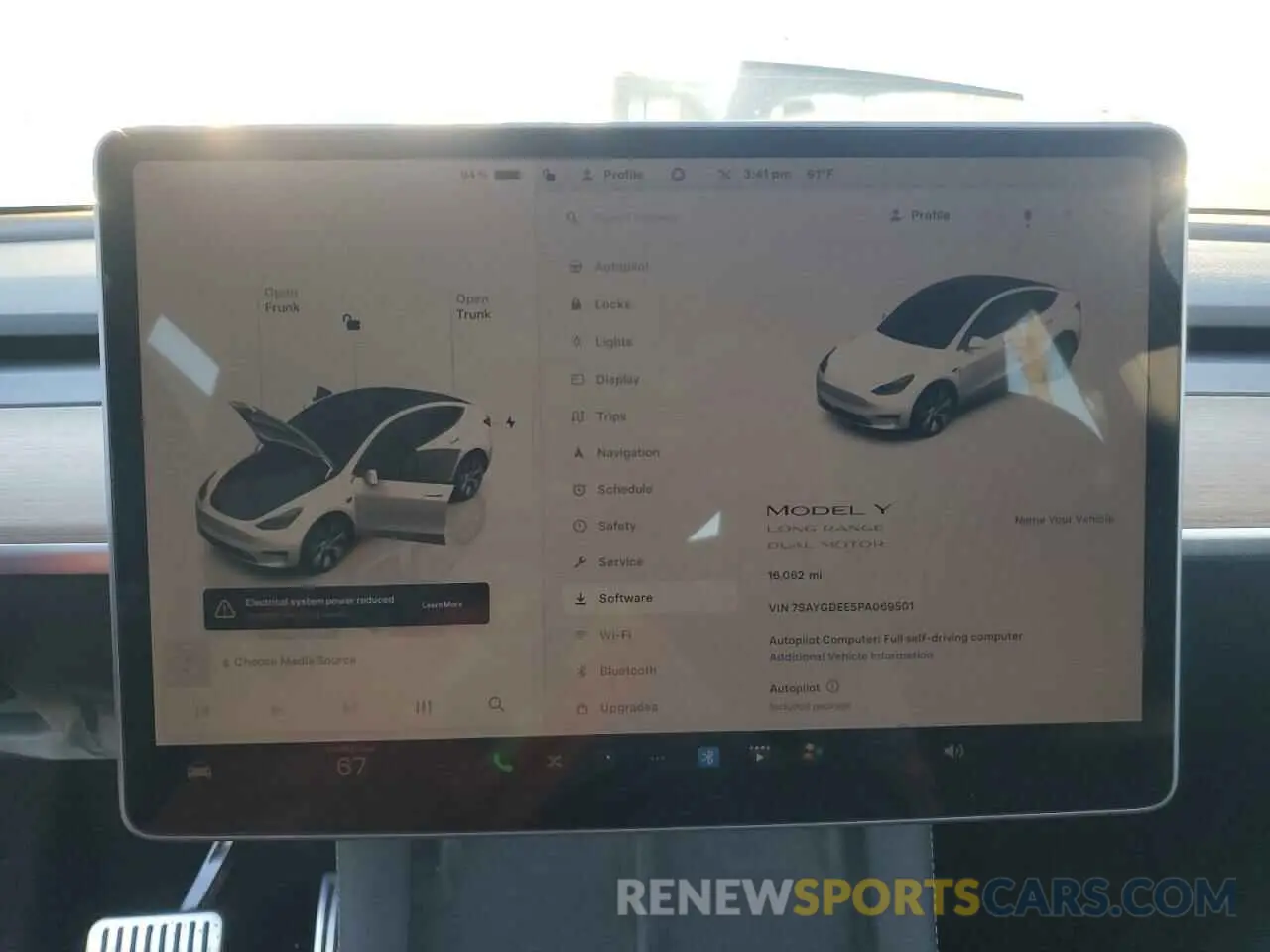 9 fotografías del automóvil dañado 7SAYGDEE5PA069501 TESLA MODEL Y 2023