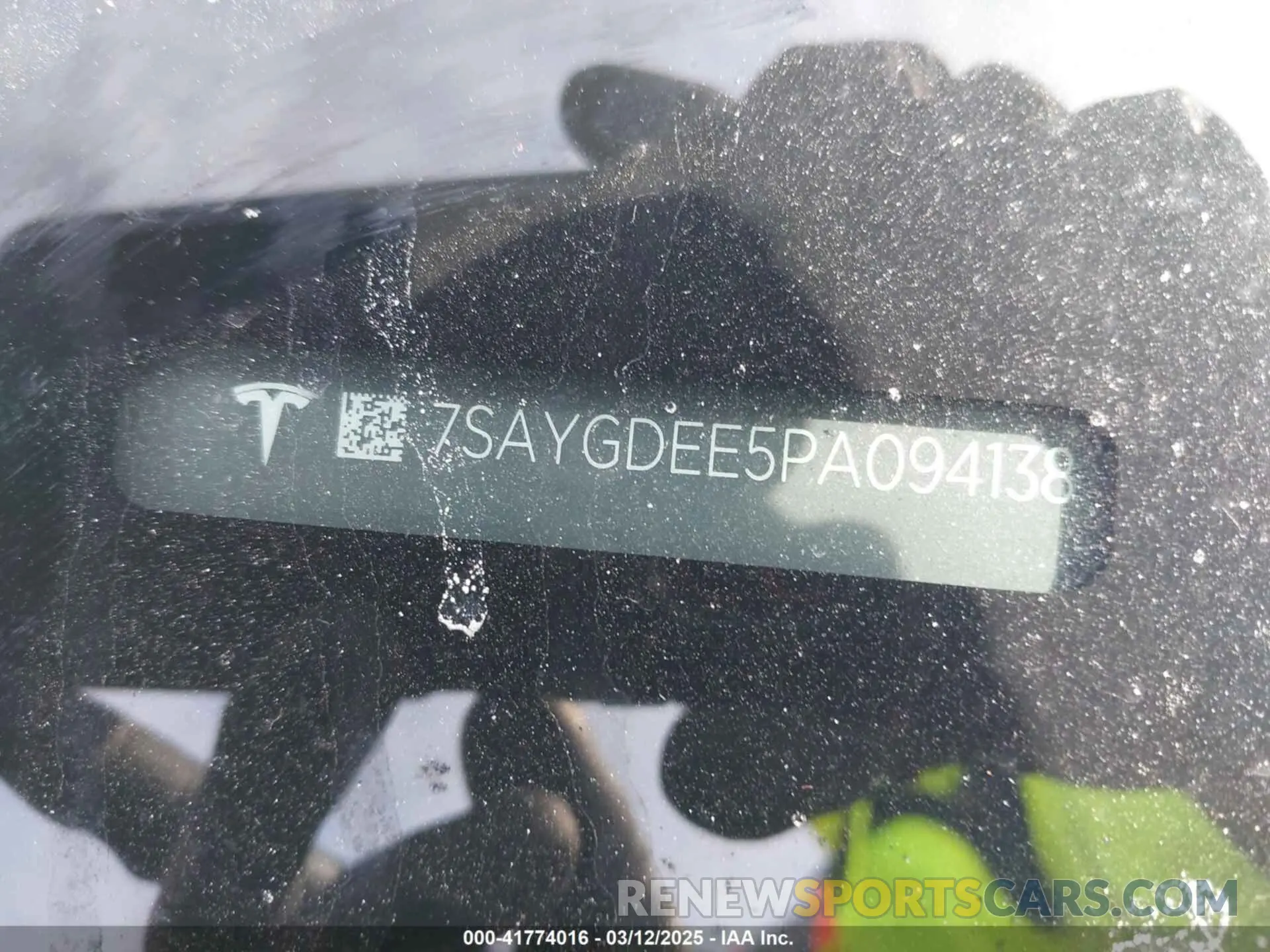 9 fotografías del automóvil dañado 7SAYGDEE5PA094138 TESLA MODEL Y 2023