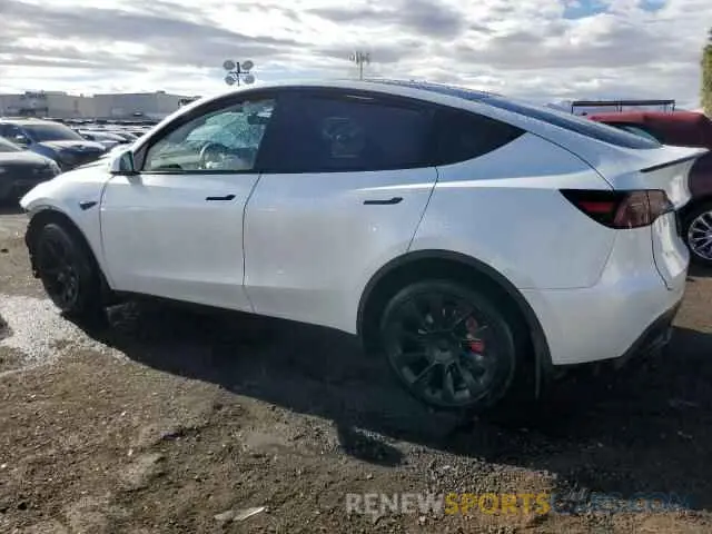 2 fotografías del automóvil dañado 7SAYGDEE5PA118390 TESLA MODEL Y 2023
