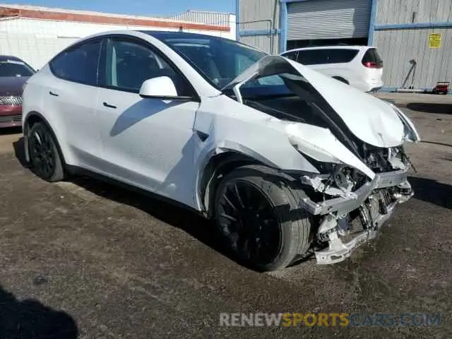 4 fotografías del automóvil dañado 7SAYGDEE5PA118390 TESLA MODEL Y 2023