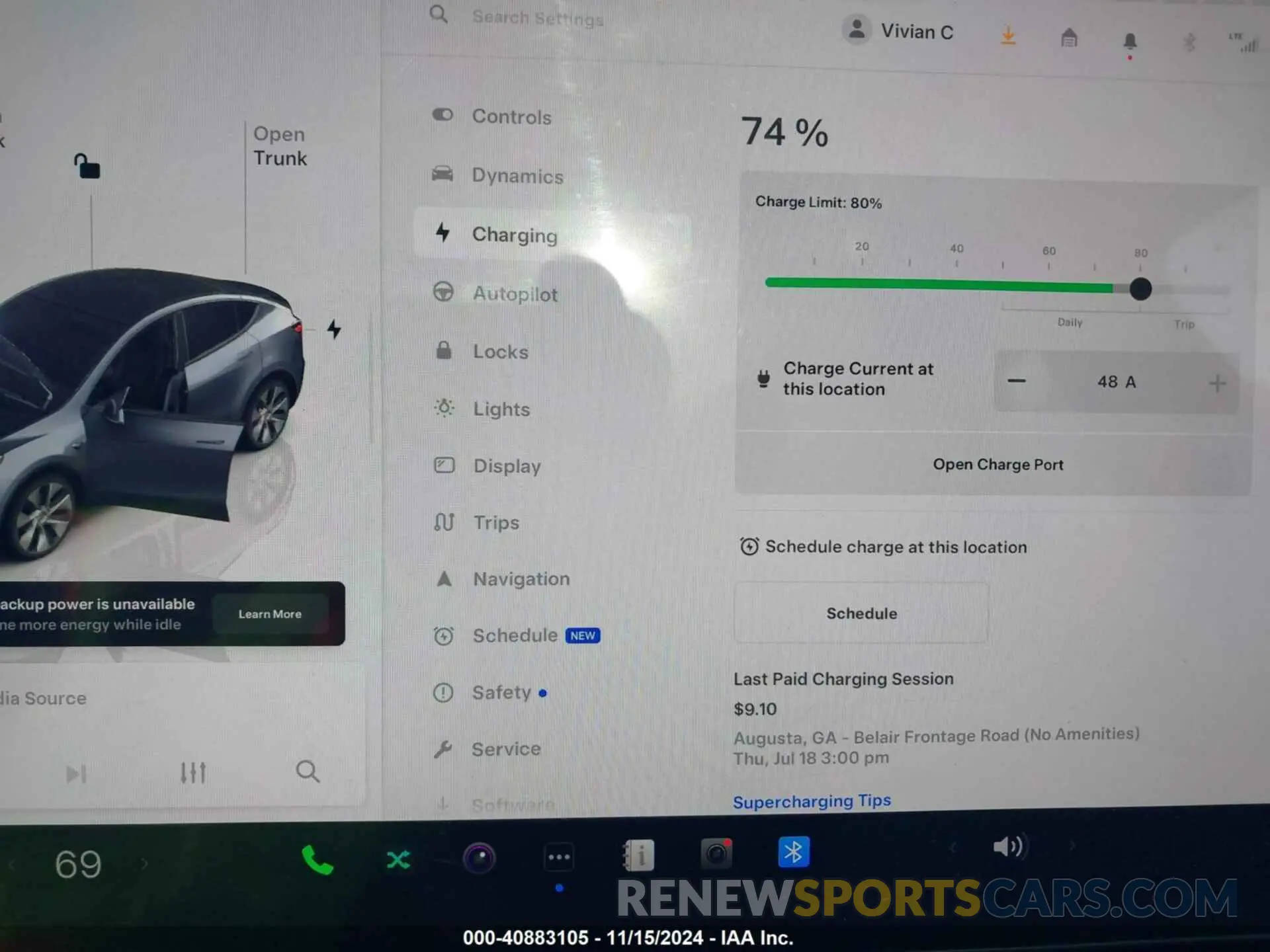 17 fotografías del automóvil dañado 7SAYGDEE5PA188729 TESLA MODEL Y 2023