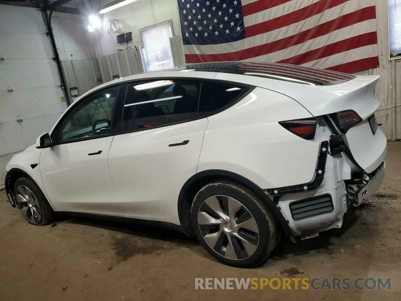 2 fotografías del automóvil dañado 7SAYGDEE5PF619265 TESLA MODEL Y 2023