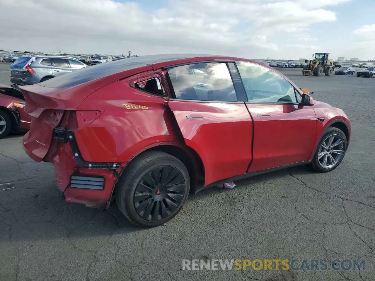3 fotografías del automóvil dañado 7SAYGDEE5PF687646 TESLA MODEL Y 2023