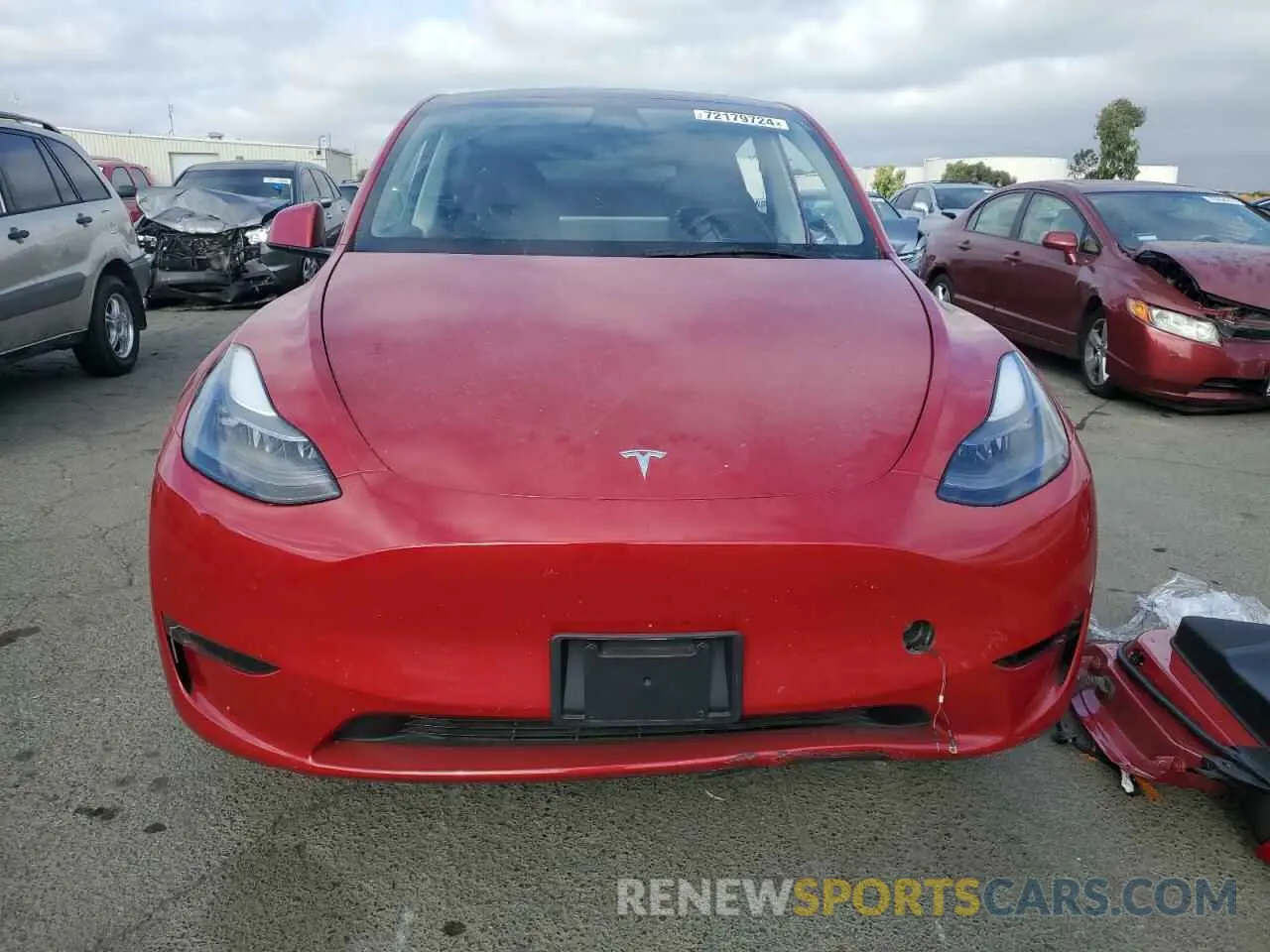 5 fotografías del automóvil dañado 7SAYGDEE5PF687646 TESLA MODEL Y 2023