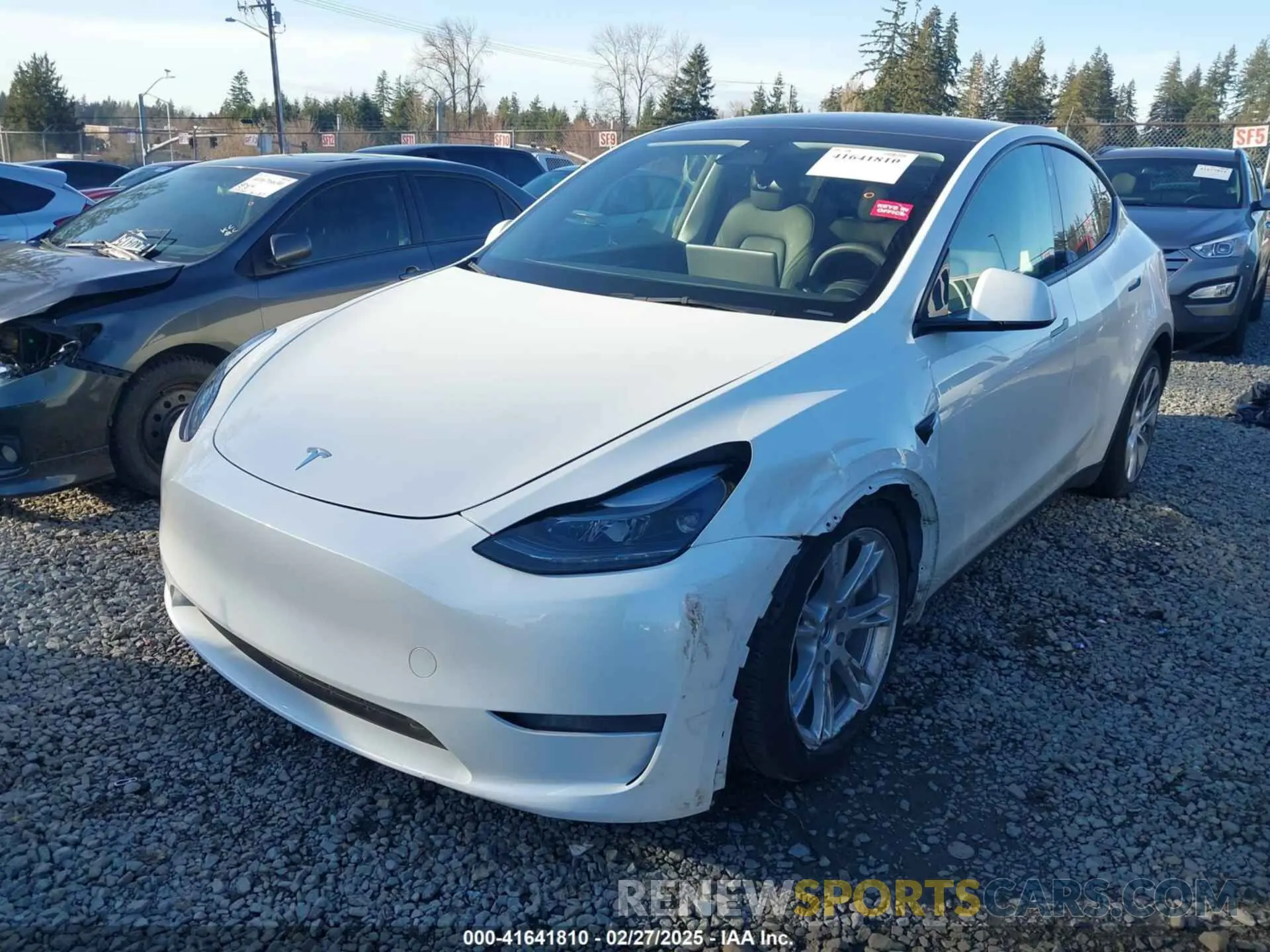 6 fotografías del automóvil dañado 7SAYGDEE5PF787651 TESLA MODEL Y 2023
