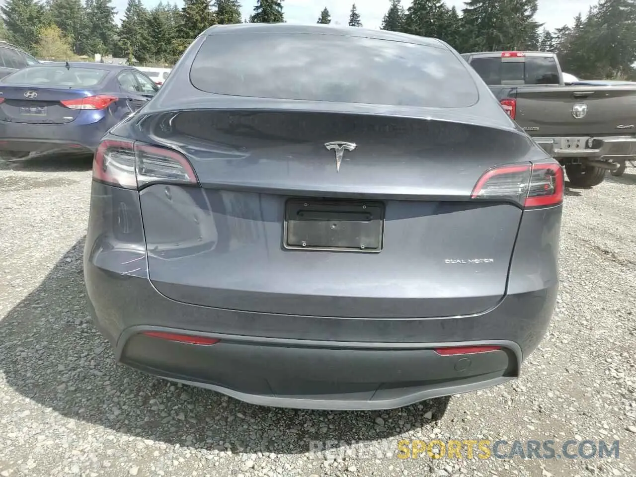 6 fotografías del automóvil dañado 7SAYGDEE5PF884462 TESLA MODEL Y 2023