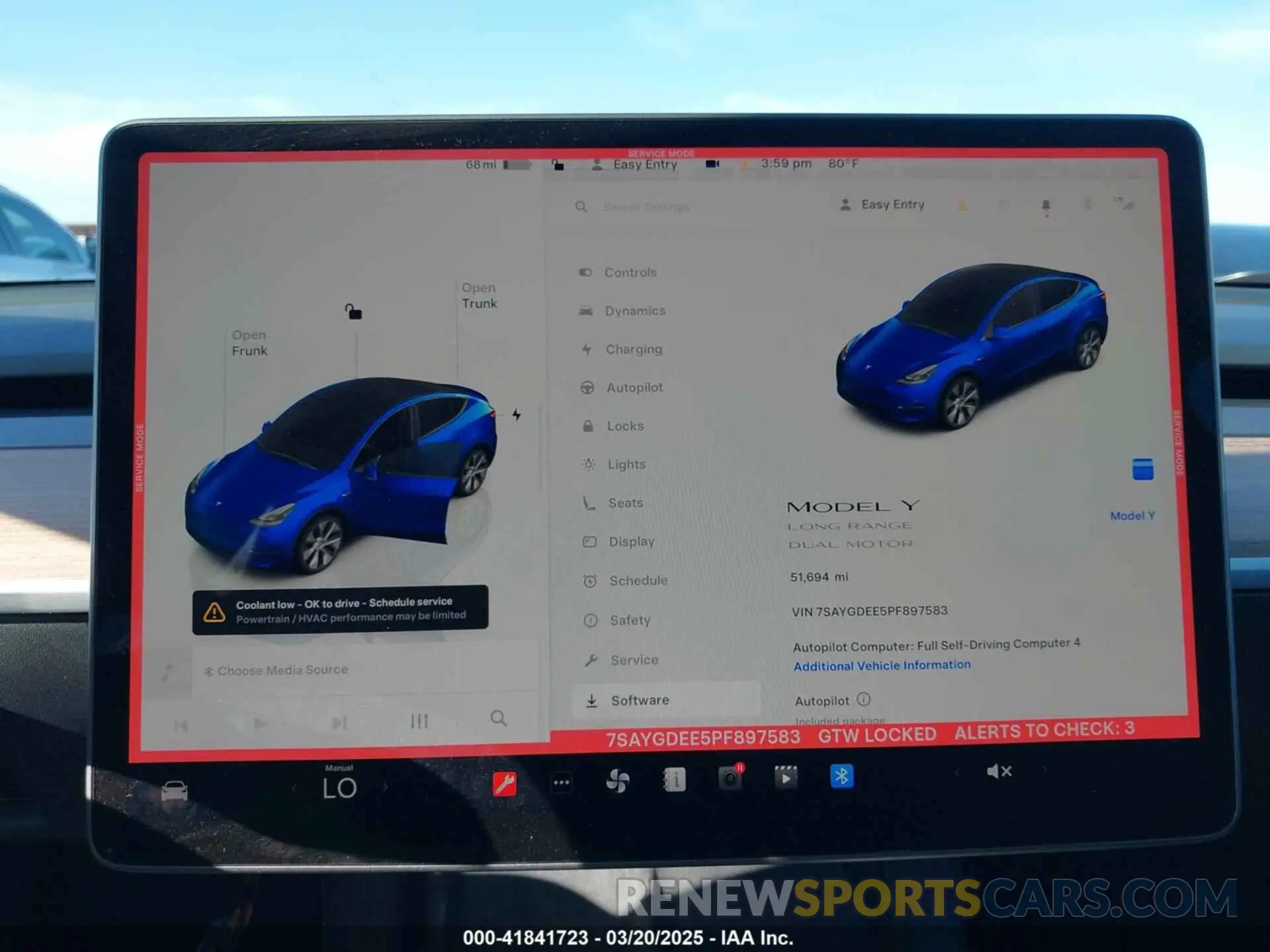 18 fotografías del automóvil dañado 7SAYGDEE5PF897583 TESLA MODEL Y 2023