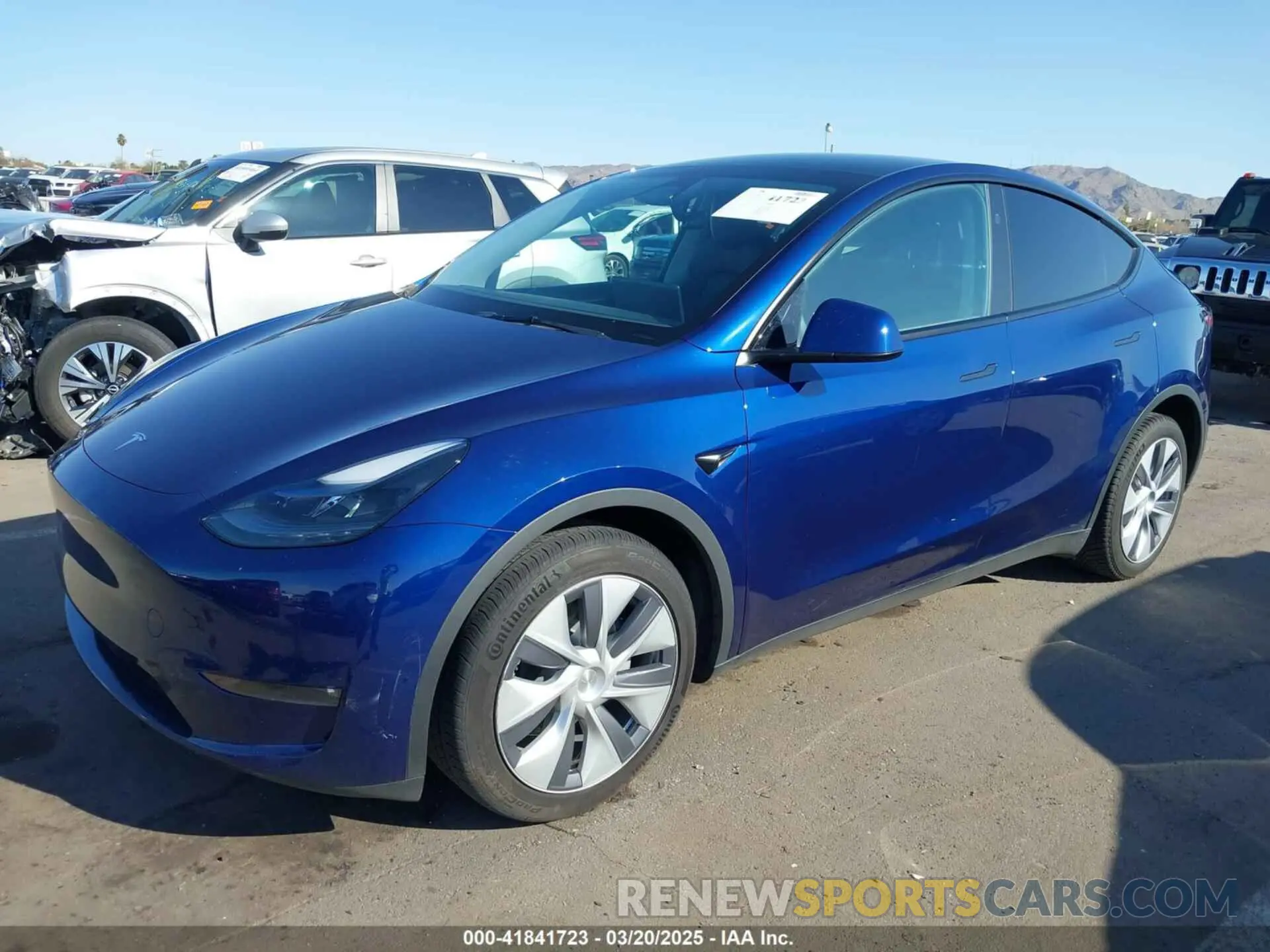 2 fotografías del automóvil dañado 7SAYGDEE5PF897583 TESLA MODEL Y 2023