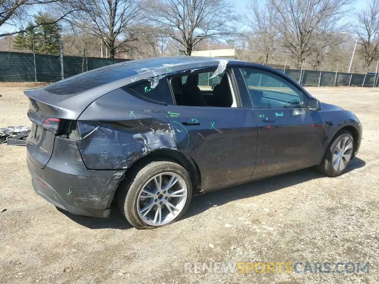 3 fotografías del automóvil dañado 7SAYGDEE5PF909201 TESLA MODEL Y 2023