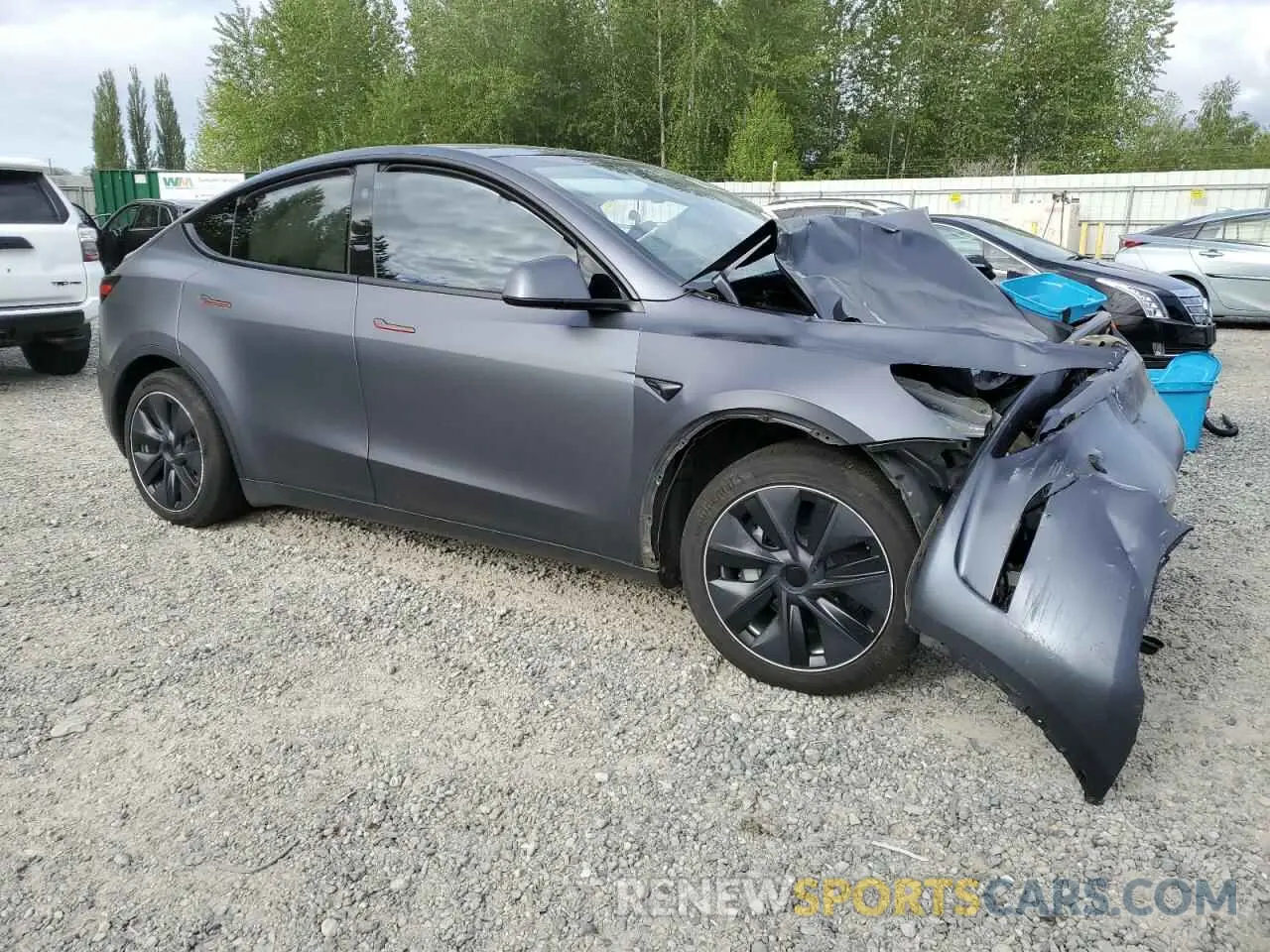 4 fotografías del automóvil dañado 7SAYGDEE5PF921915 TESLA MODEL Y 2023