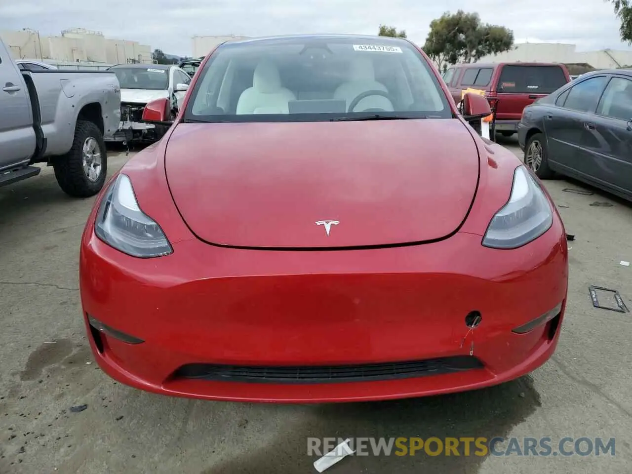 5 fotografías del automóvil dañado 7SAYGDEE5PF922398 TESLA MODEL Y 2023