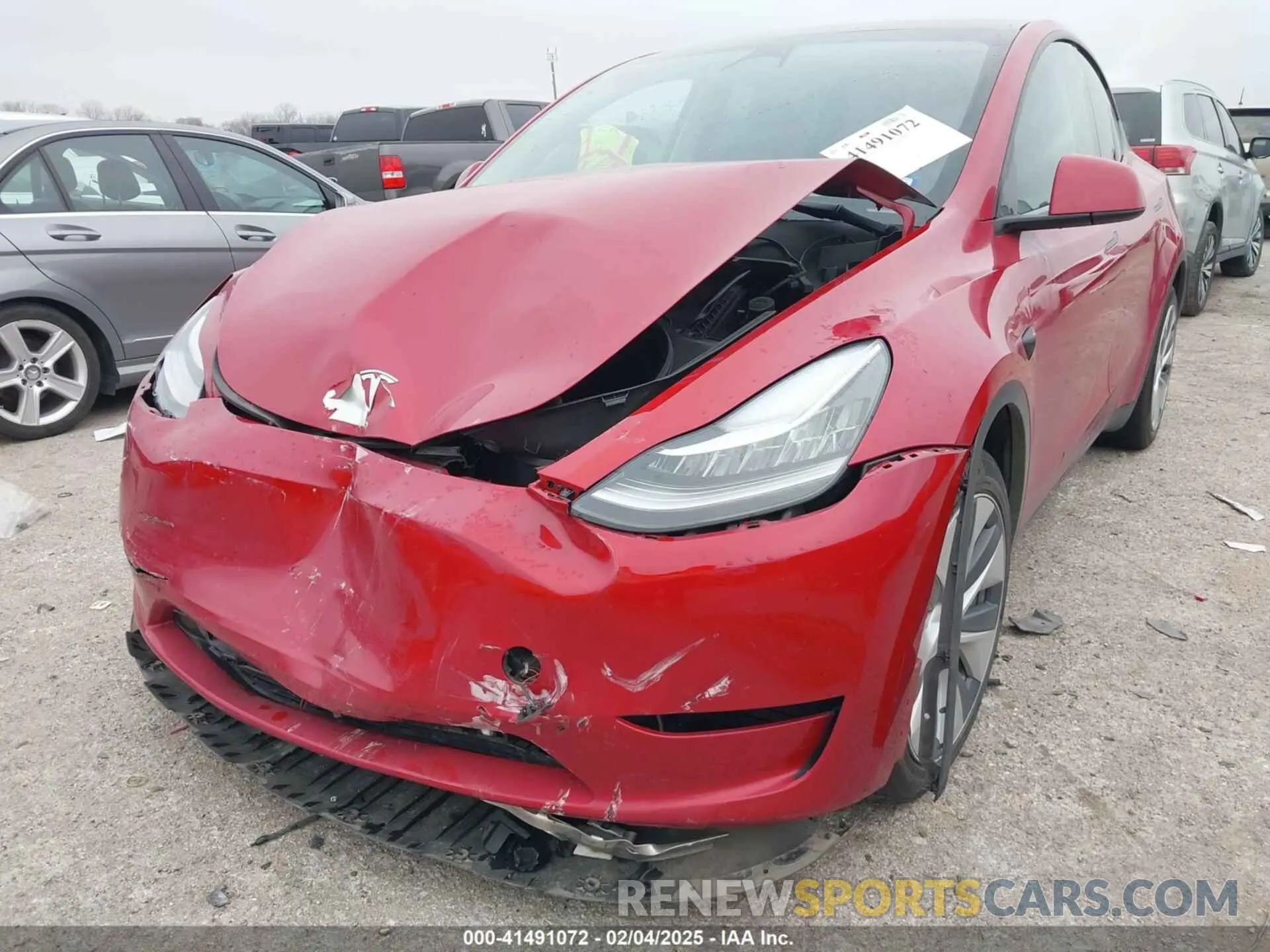 6 fotografías del automóvil dañado 7SAYGDEE6PA027497 TESLA MODEL Y 2023