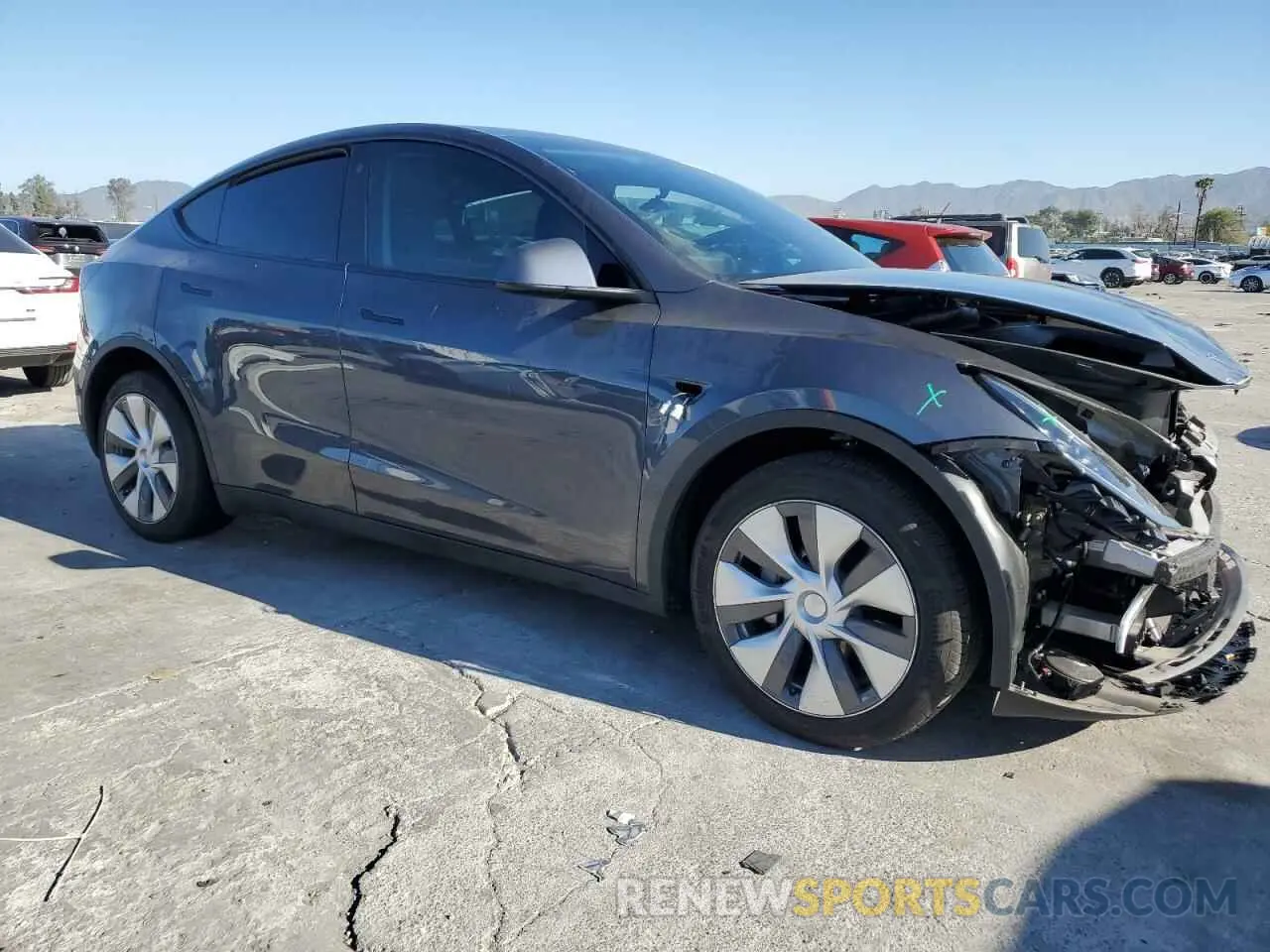 4 fotografías del automóvil dañado 7SAYGDEE6PA032862 TESLA MODEL Y 2023