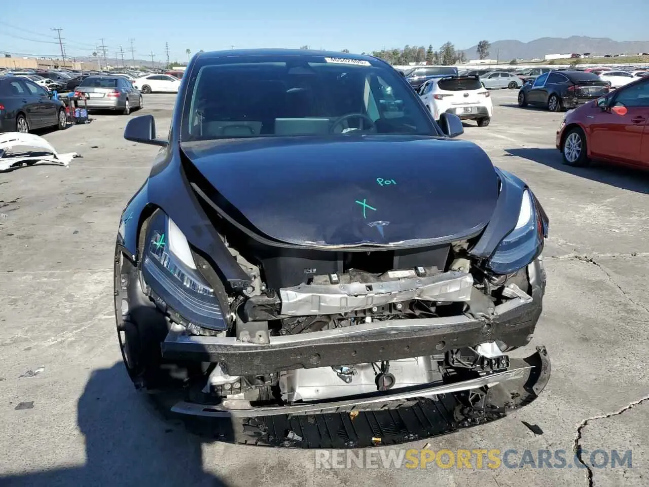 5 fotografías del automóvil dañado 7SAYGDEE6PA032862 TESLA MODEL Y 2023