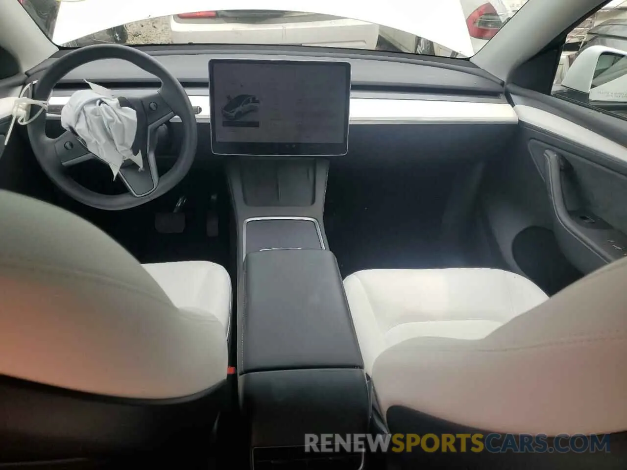 10 fotografías del automóvil dañado 7SAYGDEE6PA100058 TESLA MODEL Y 2023