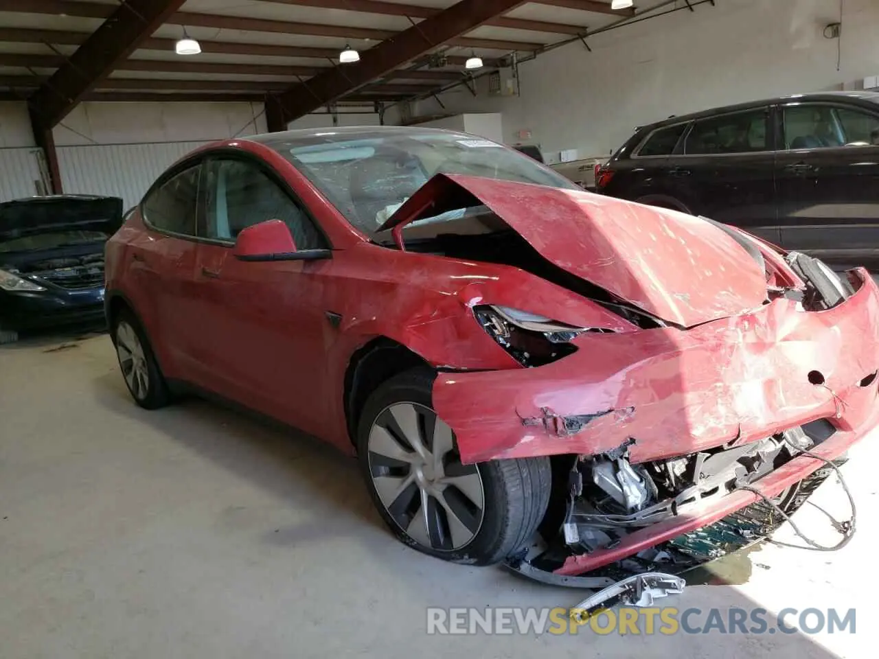 4 fotografías del automóvil dañado 7SAYGDEE6PA112243 TESLA MODEL Y 2023