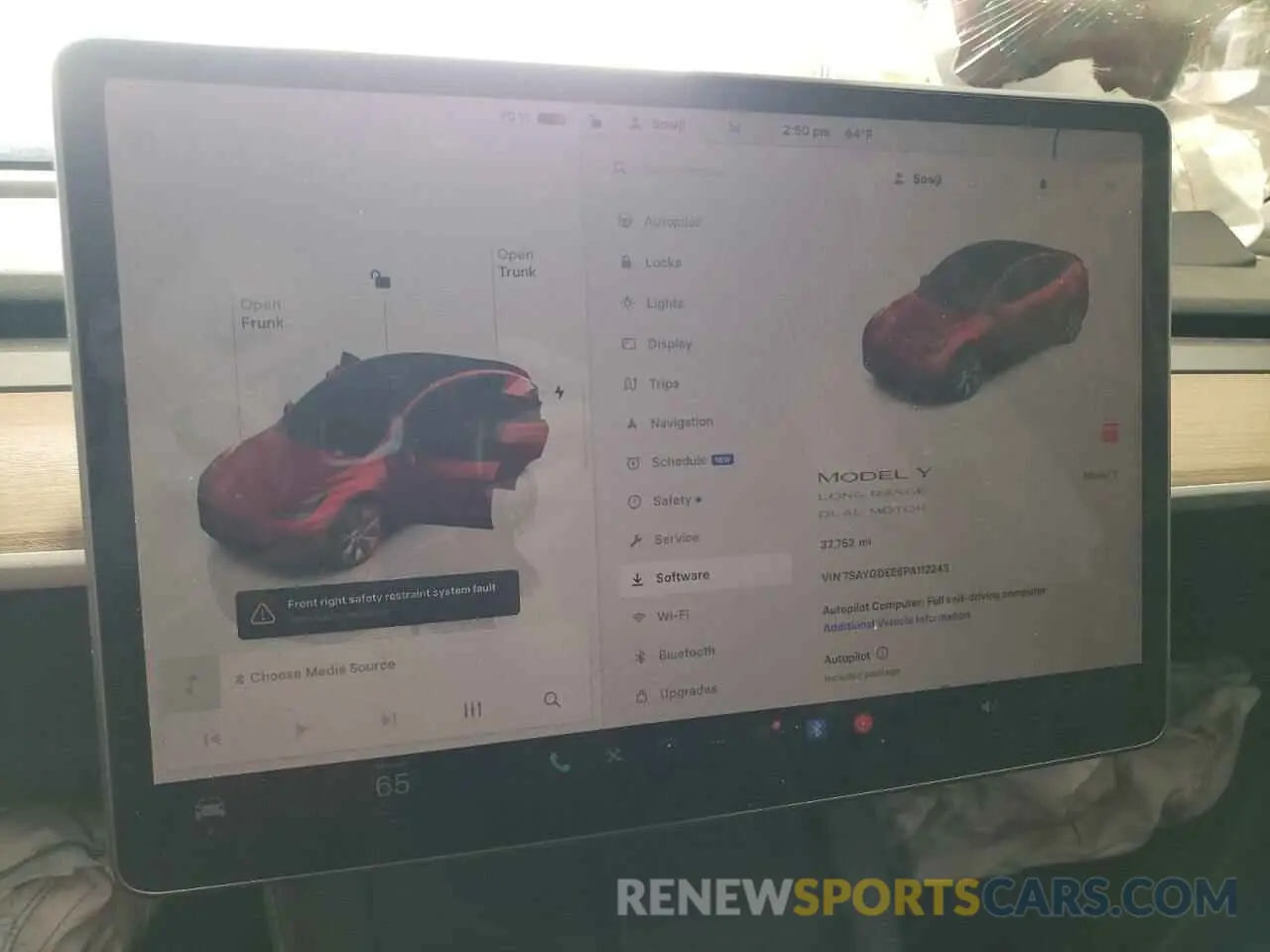 9 fotografías del automóvil dañado 7SAYGDEE6PA112243 TESLA MODEL Y 2023