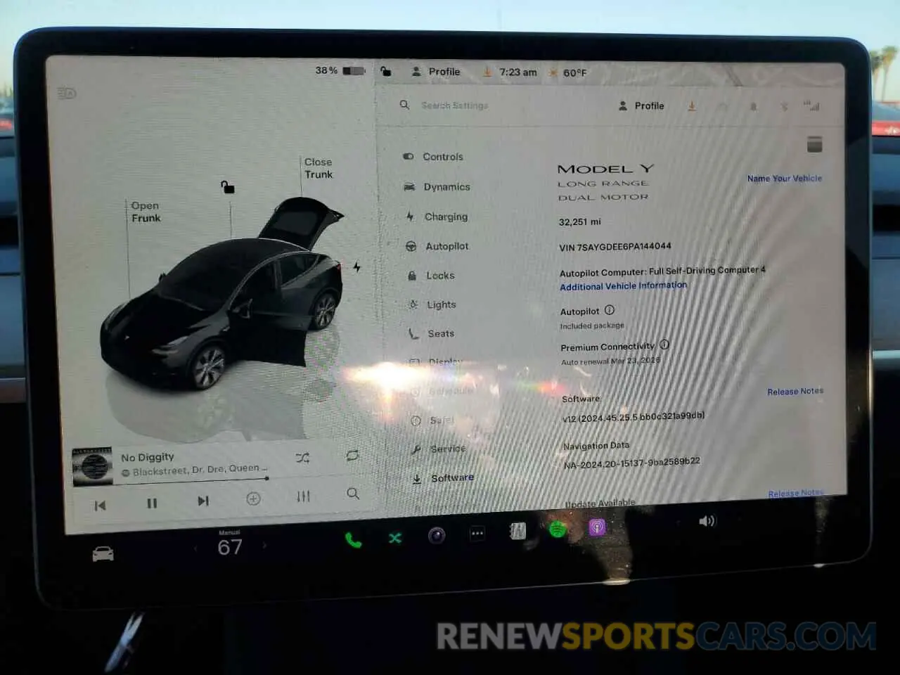 9 fotografías del automóvil dañado 7SAYGDEE6PA144044 TESLA MODEL Y 2023