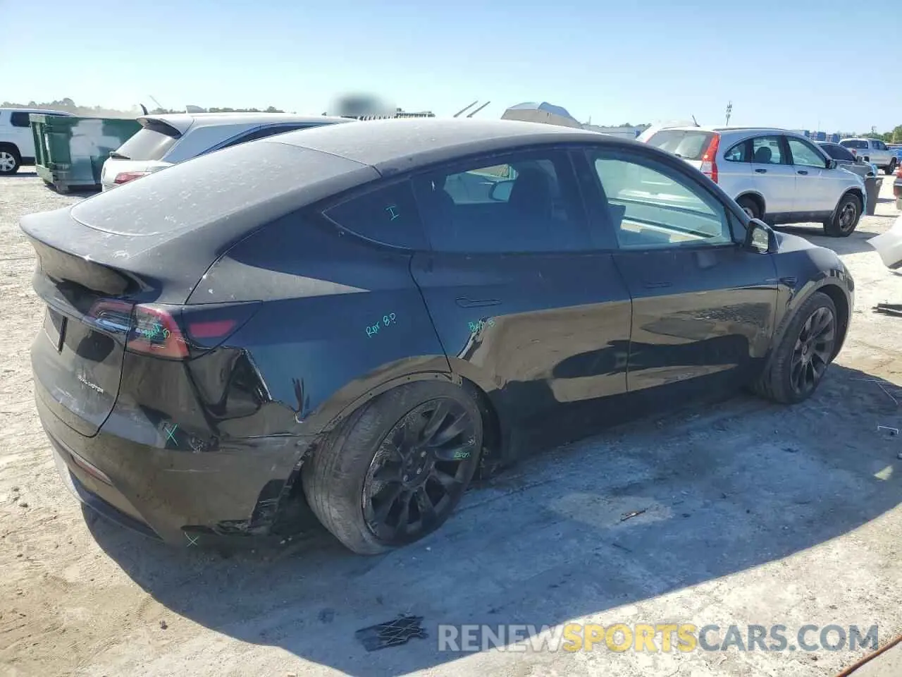 3 fotografías del automóvil dañado 7SAYGDEE6PA154153 TESLA MODEL Y 2023