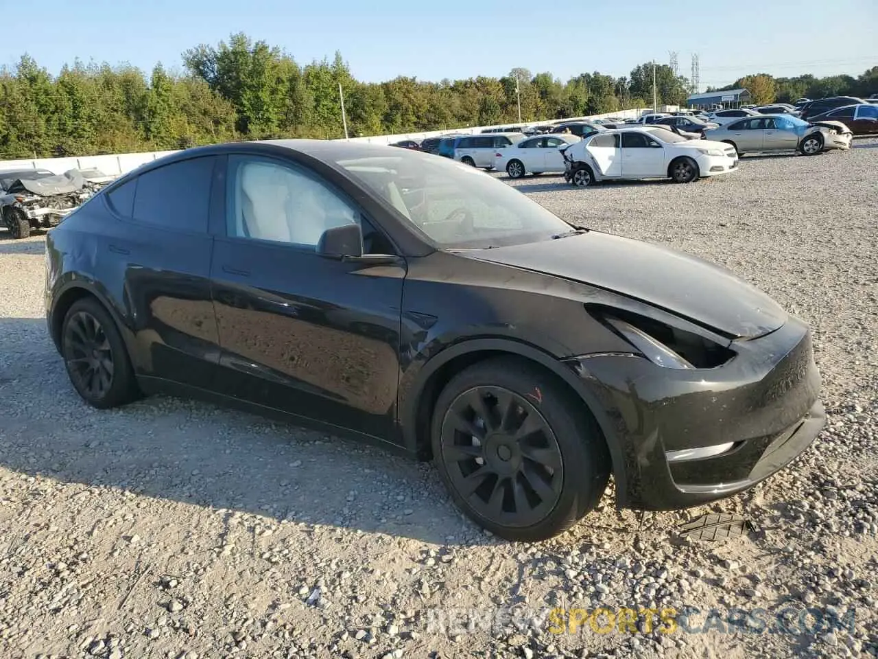 4 fotografías del automóvil dañado 7SAYGDEE6PA190991 TESLA MODEL Y 2023