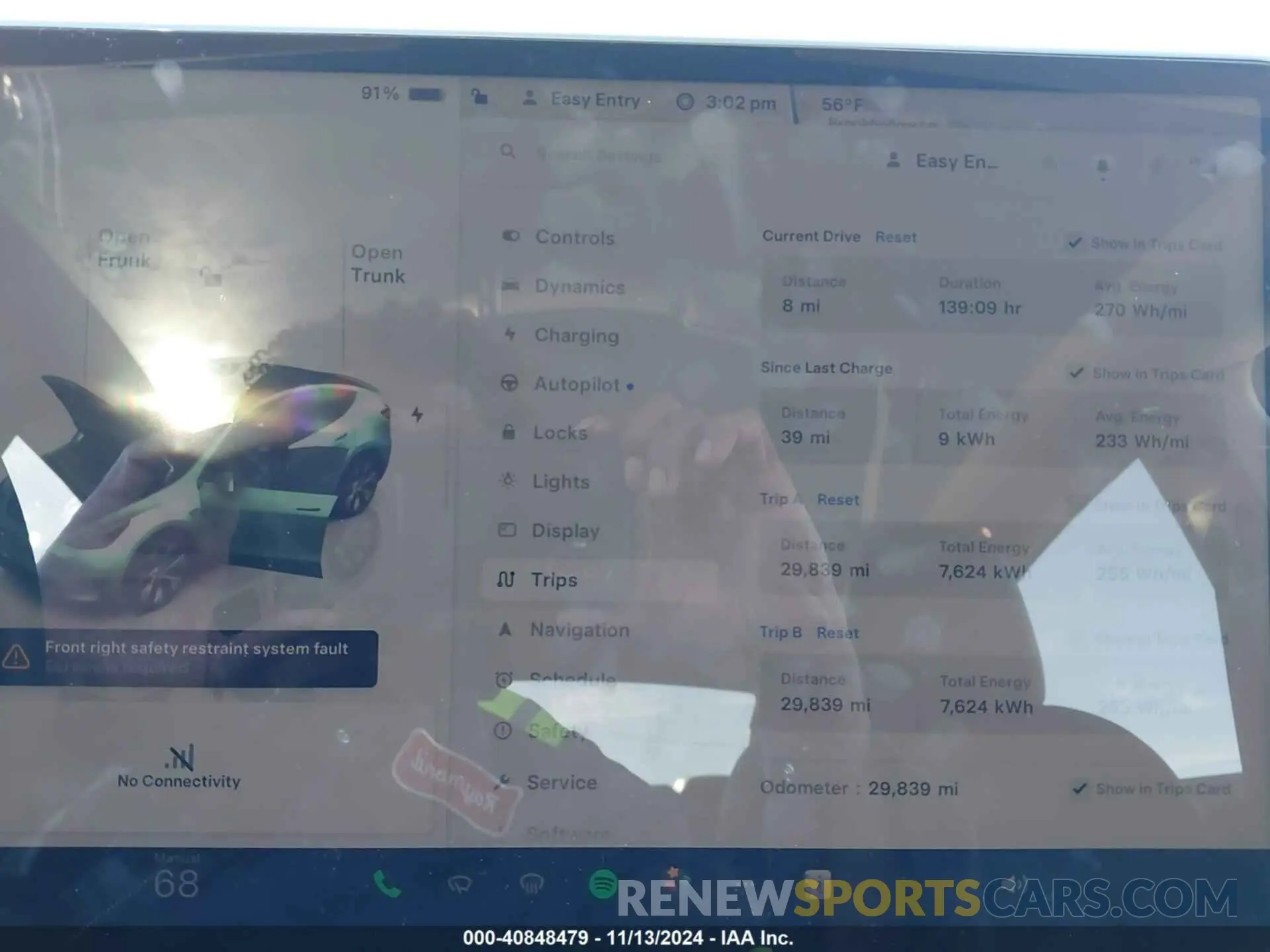7 fotografías del automóvil dañado 7SAYGDEE6PF596126 TESLA MODEL Y 2023