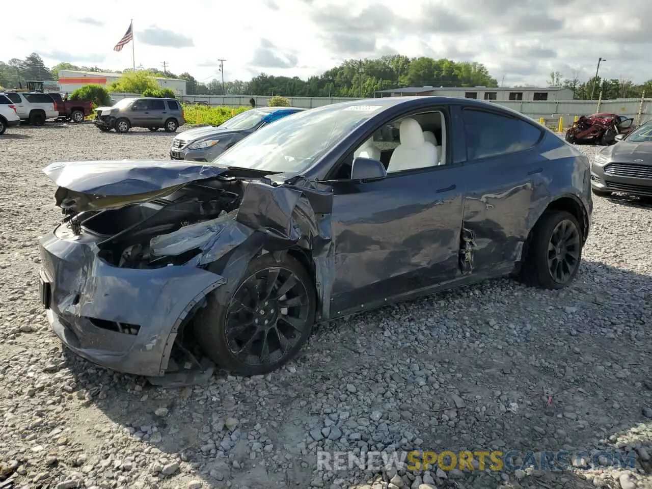 1 fotografías del automóvil dañado 7SAYGDEE6PF625897 TESLA MODEL Y 2023
