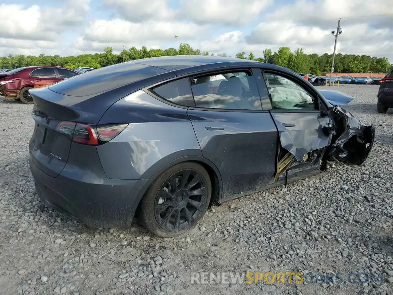 3 fotografías del automóvil dañado 7SAYGDEE6PF625897 TESLA MODEL Y 2023