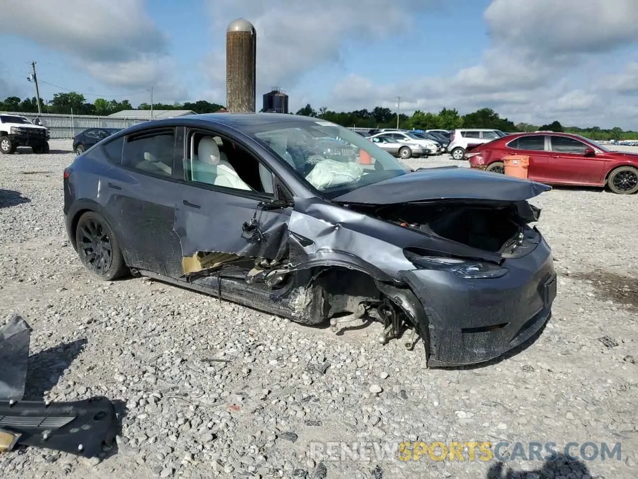 4 fotografías del automóvil dañado 7SAYGDEE6PF625897 TESLA MODEL Y 2023