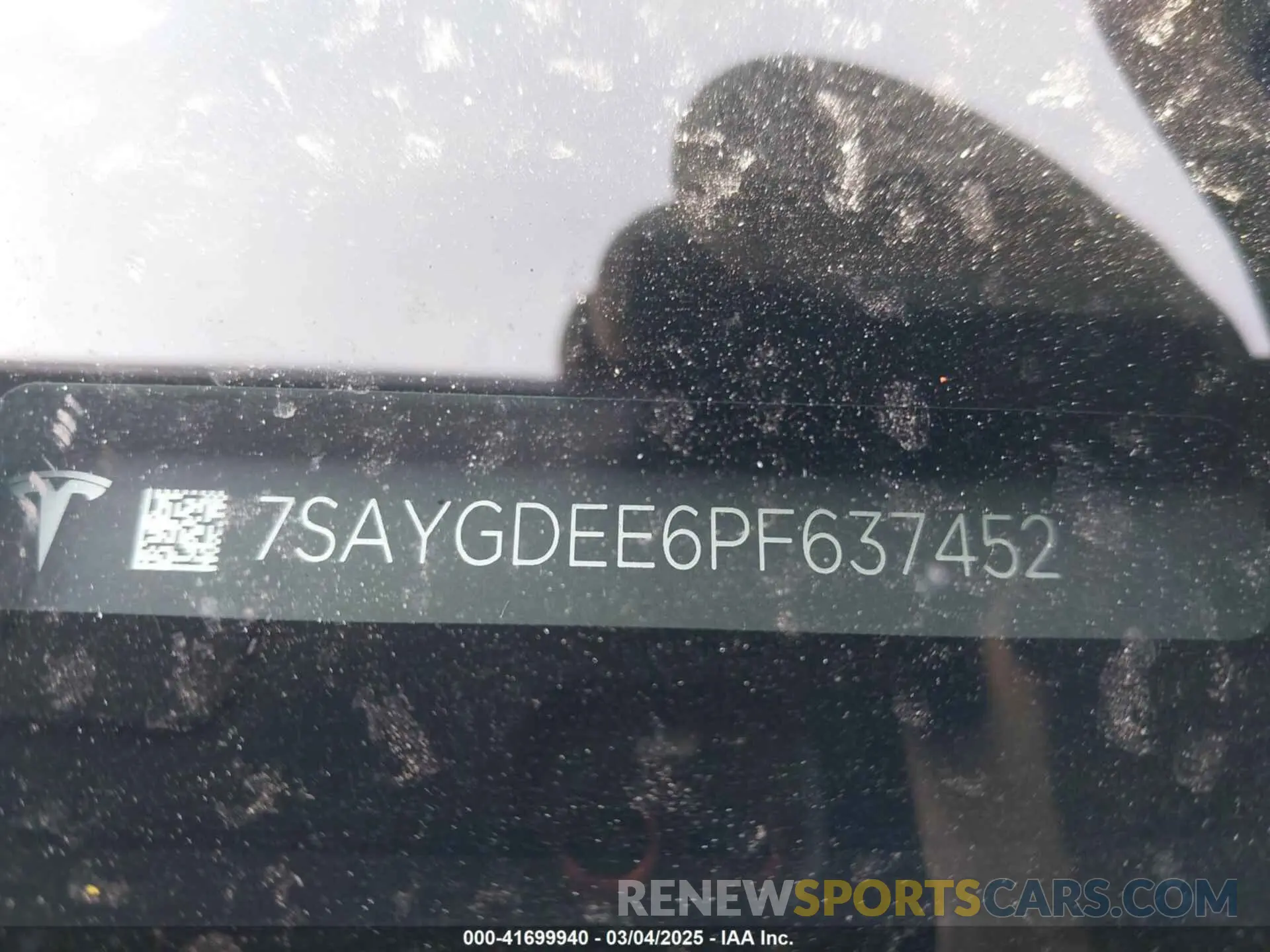19 fotografías del automóvil dañado 7SAYGDEE6PF637452 TESLA MODEL Y 2023