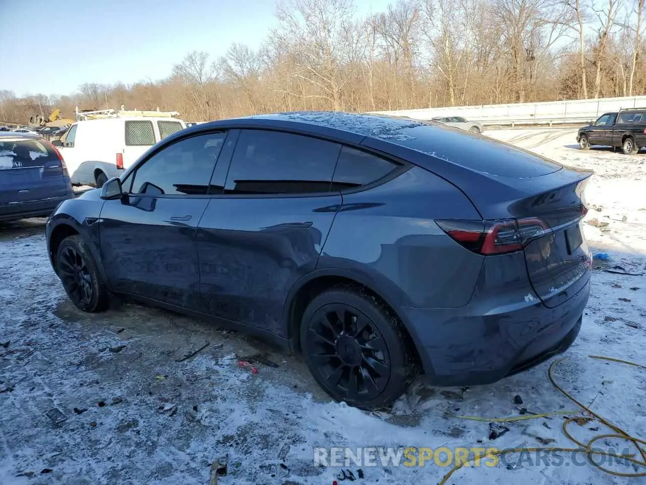 2 fotografías del automóvil dañado 7SAYGDEE6PF752570 TESLA MODEL Y 2023